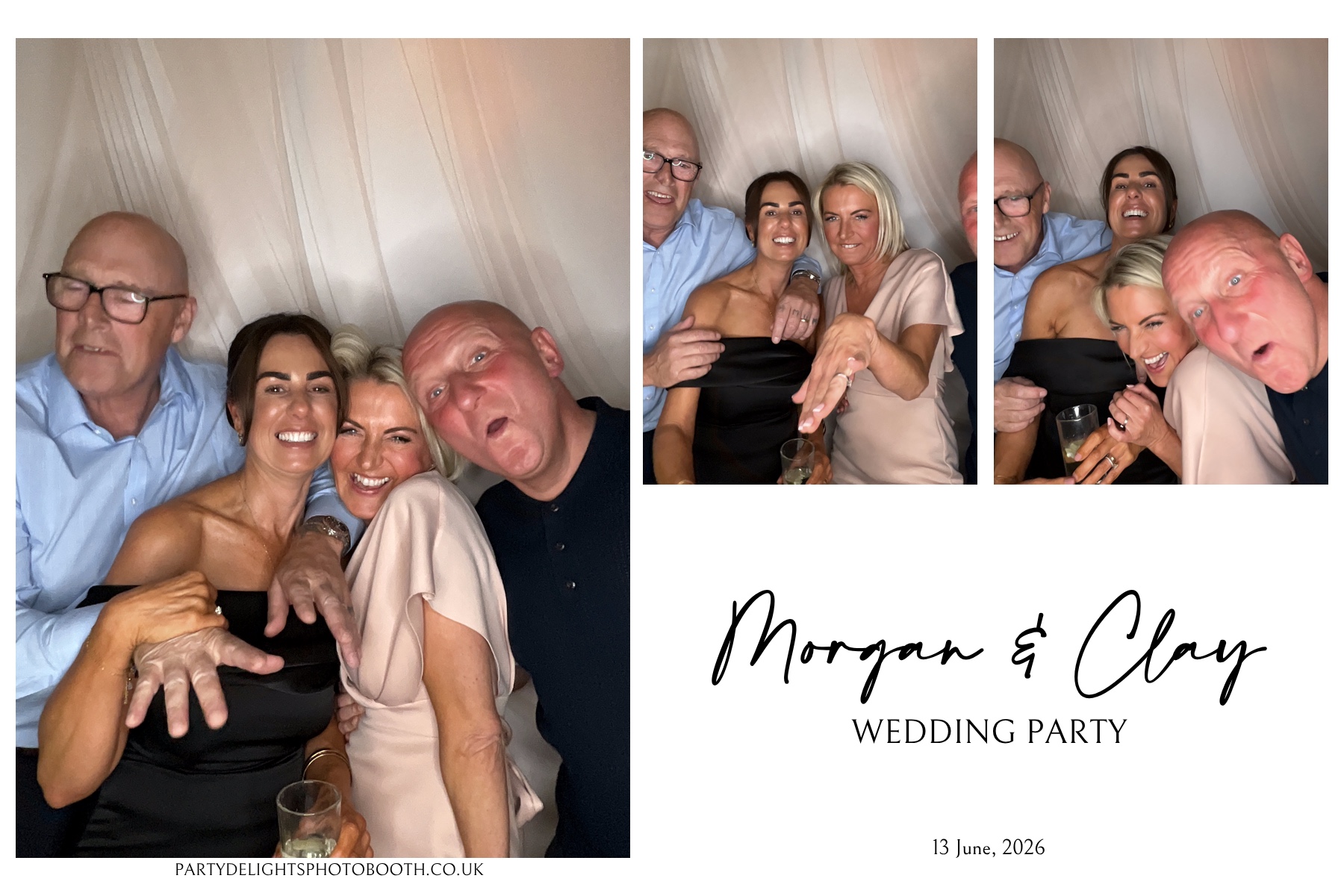 Morgan and Clay Wedding Party | View more photos from the event at gallery.partydelightsphotobooth.co.uk/u/PartyDelightsPhotoBooth/Morgan-and-Clay-Wedding-Party