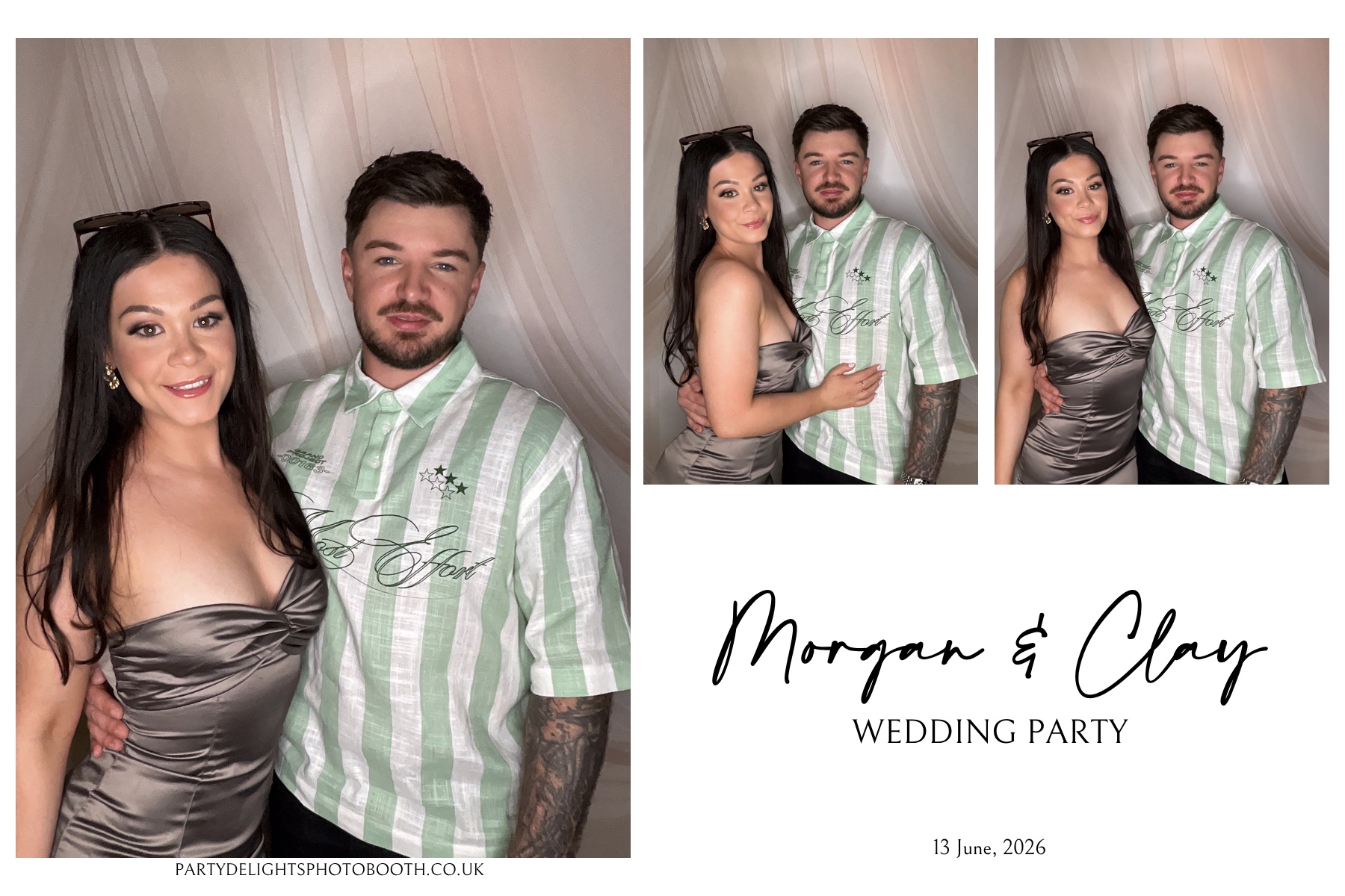 Morgan and Clay Wedding Party | View more photos from the event at gallery.partydelightsphotobooth.co.uk/u/PartyDelightsPhotoBooth/Morgan-and-Clay-Wedding-Party
