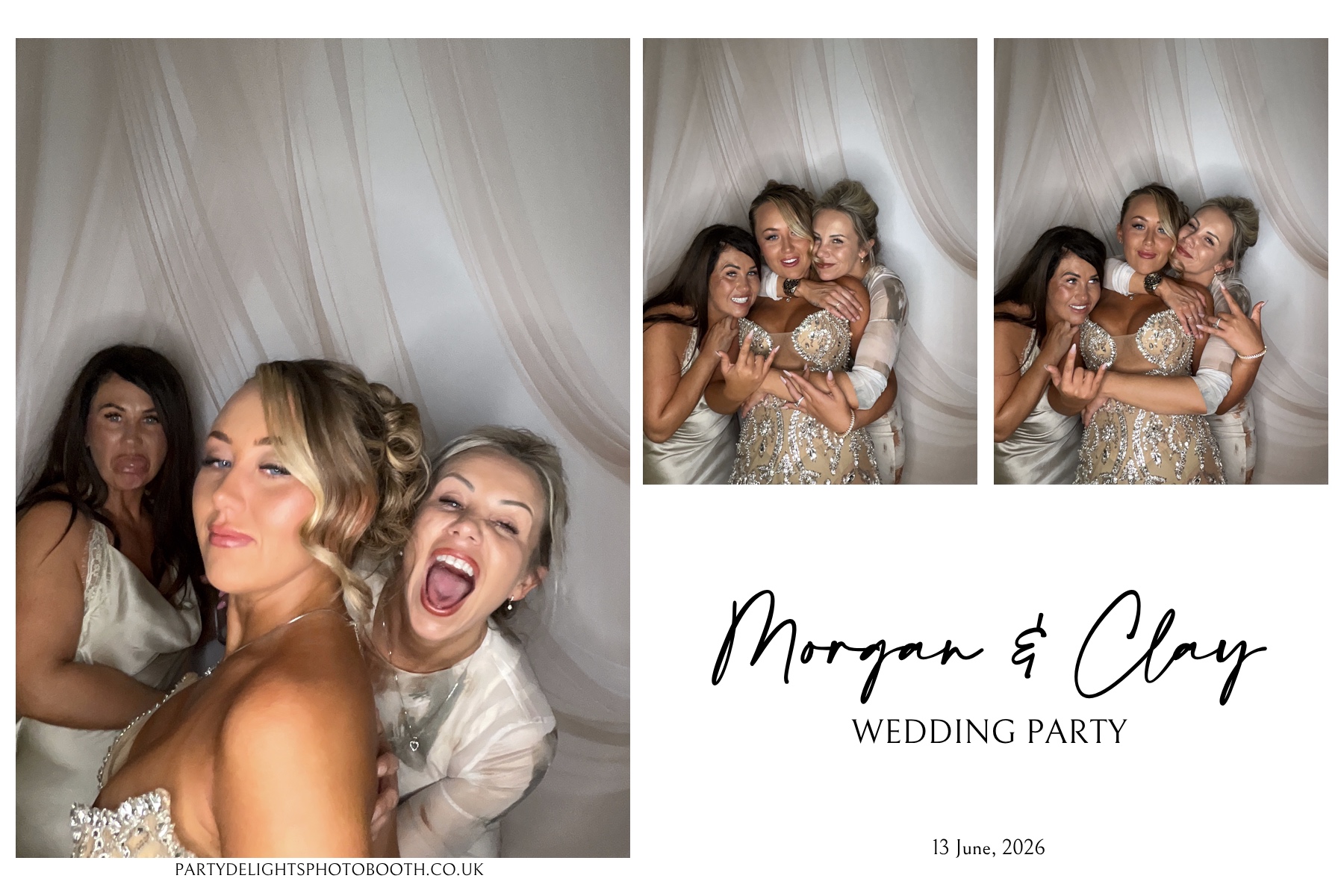 Morgan and Clay Wedding Party | View more photos from the event at gallery.partydelightsphotobooth.co.uk/u/PartyDelightsPhotoBooth/Morgan-and-Clay-Wedding-Party
