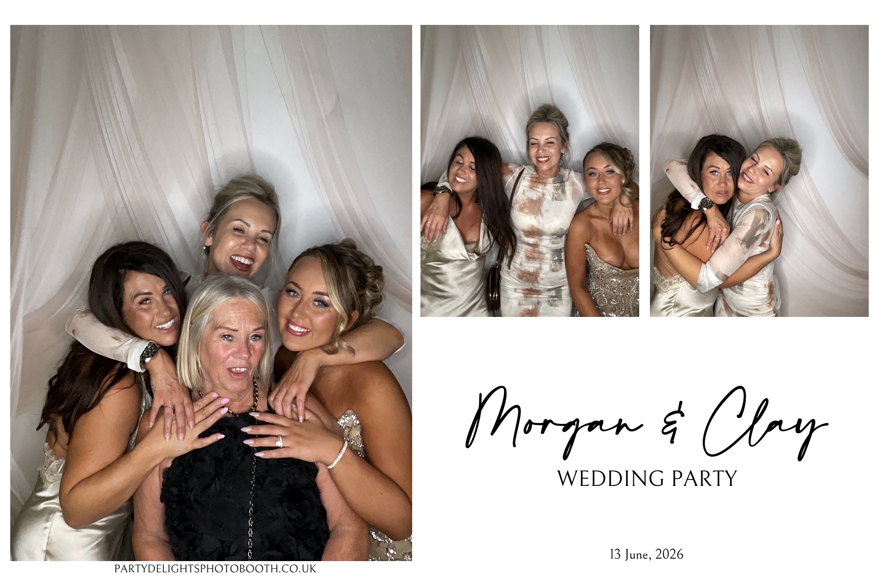 Morgan and Clay Wedding Party | View more photos from the event at gallery.partydelightsphotobooth.co.uk/u/PartyDelightsPhotoBooth/Morgan-and-Clay-Wedding-Party