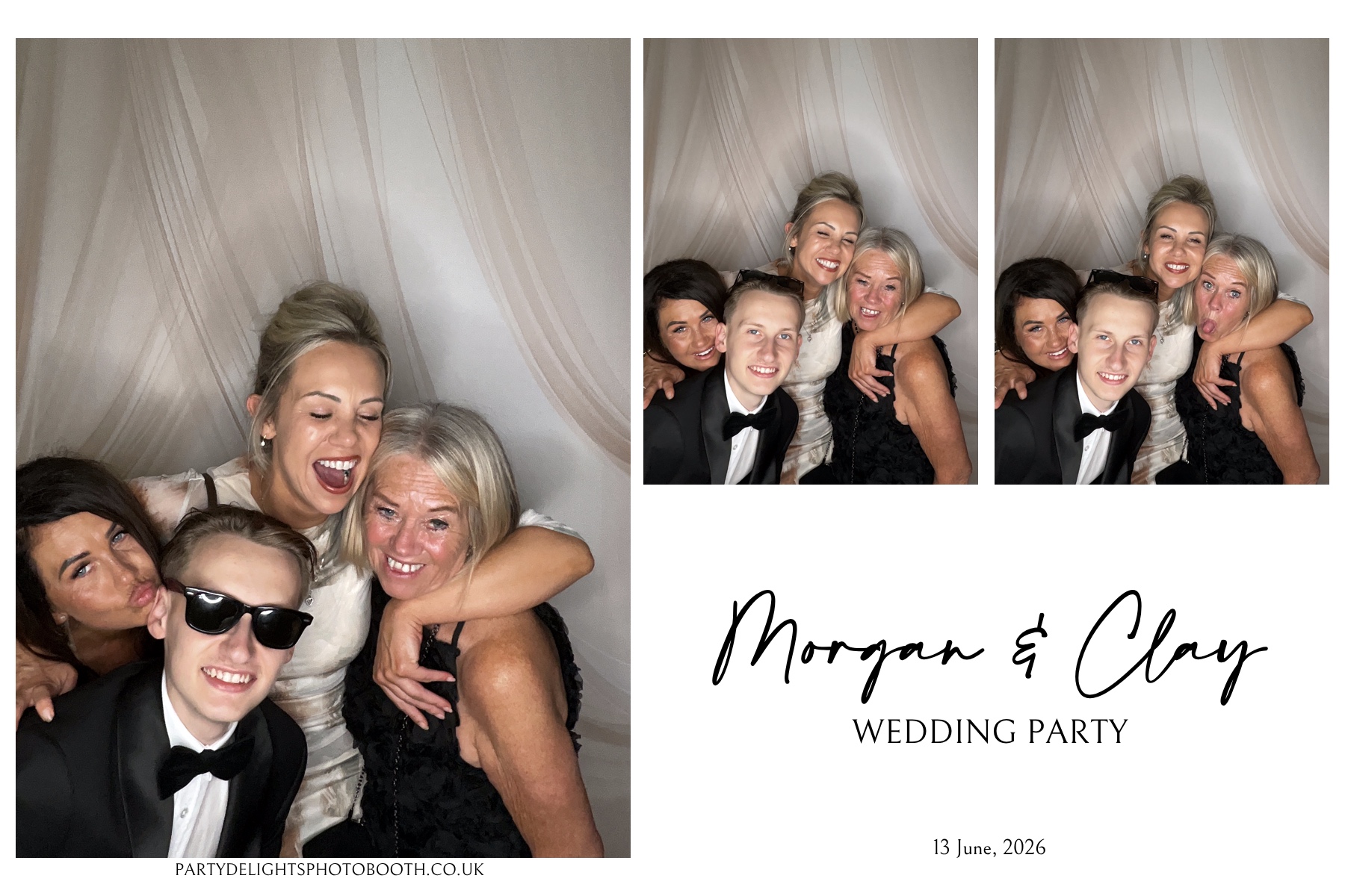 Morgan and Clay Wedding Party | View more photos from the event at gallery.partydelightsphotobooth.co.uk/u/PartyDelightsPhotoBooth/Morgan-and-Clay-Wedding-Party