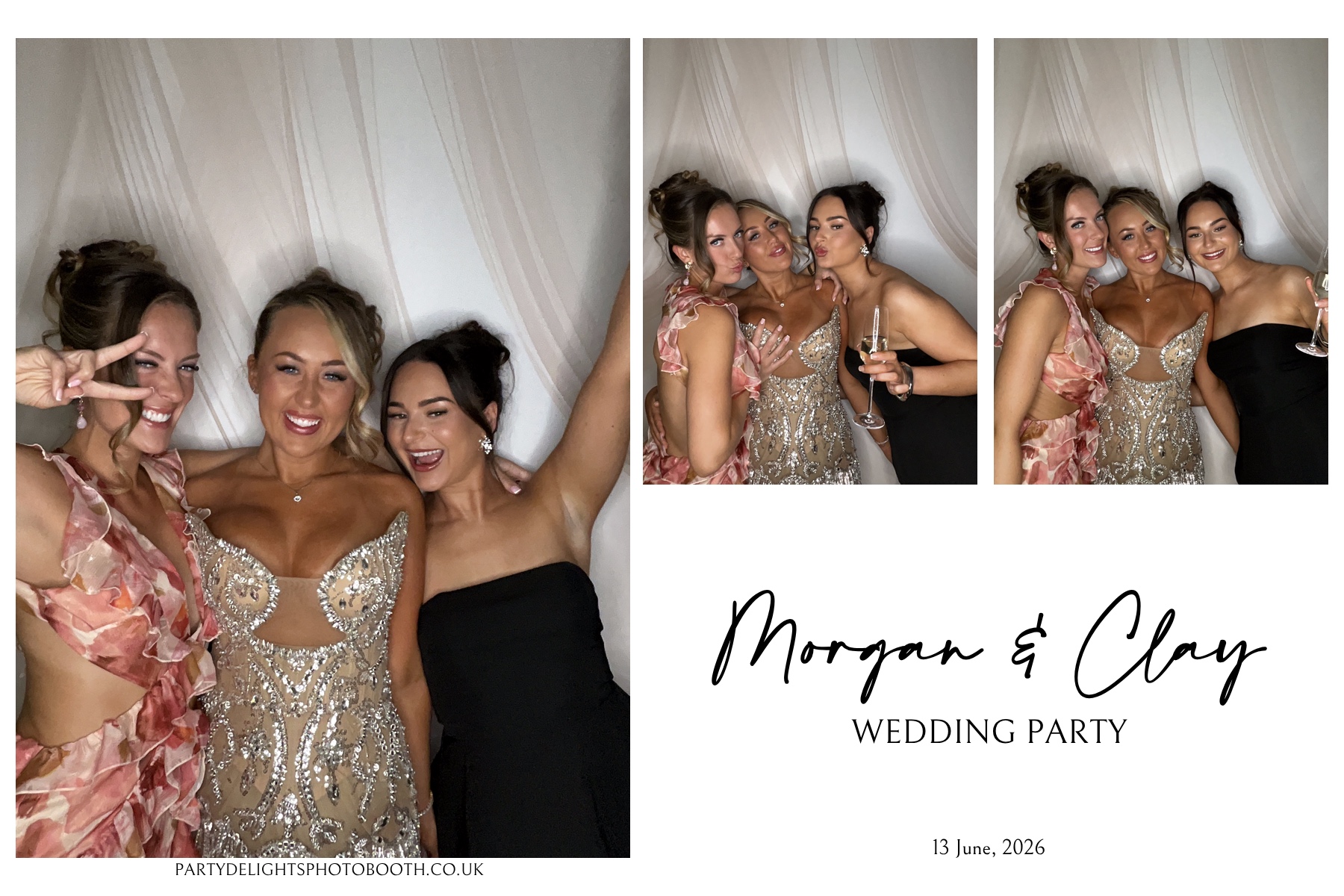 Morgan and Clay Wedding Party | View more photos from the event at gallery.partydelightsphotobooth.co.uk/u/PartyDelightsPhotoBooth/Morgan-and-Clay-Wedding-Party