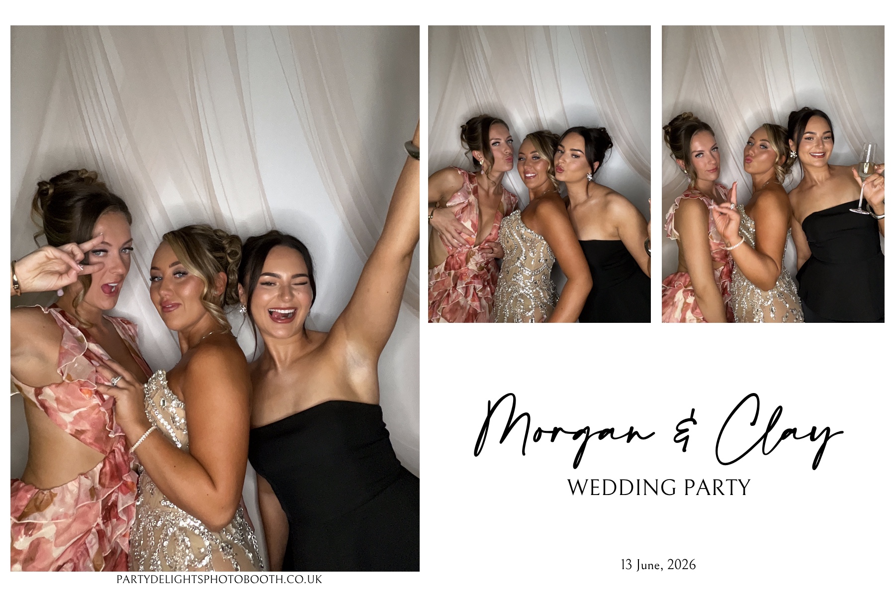 Morgan and Clay Wedding Party | View more photos from the event at gallery.partydelightsphotobooth.co.uk/u/PartyDelightsPhotoBooth/Morgan-and-Clay-Wedding-Party