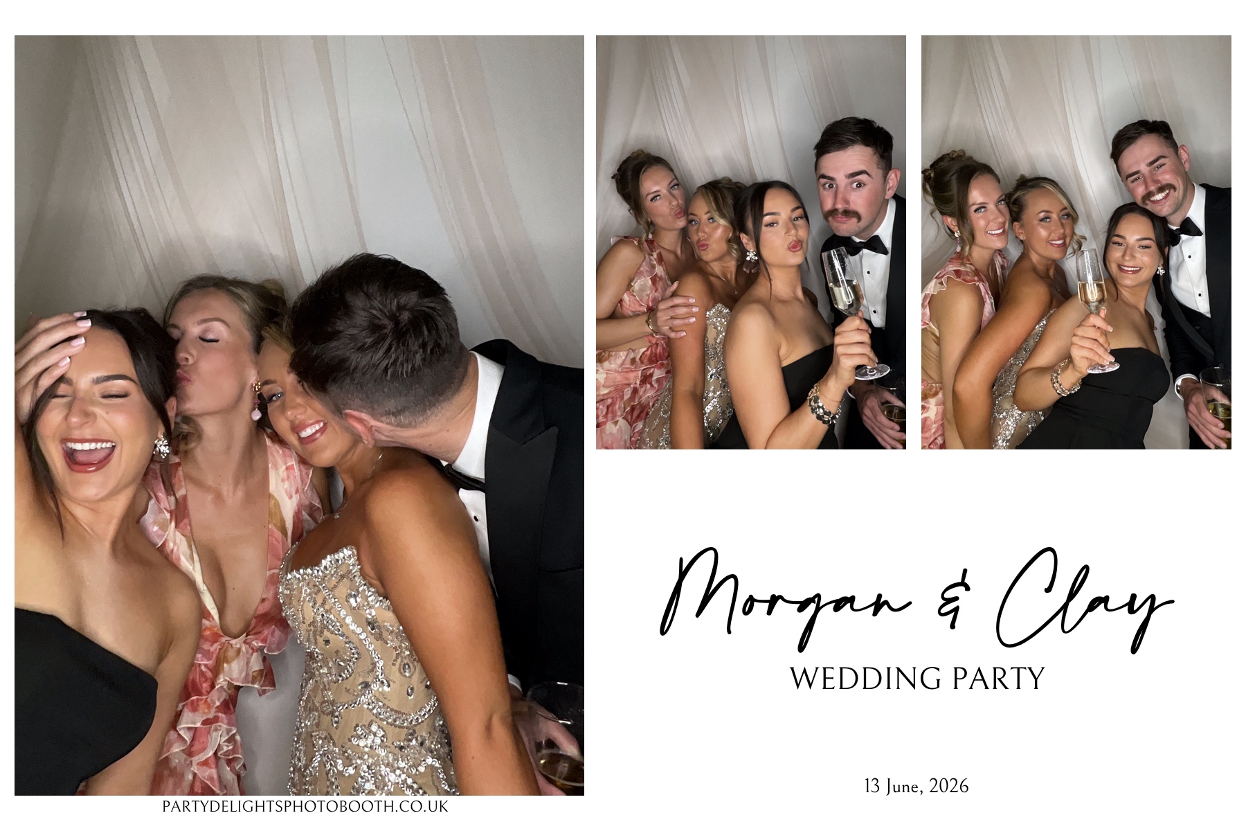 Morgan and Clay Wedding Party | View more photos from the event at gallery.partydelightsphotobooth.co.uk/u/PartyDelightsPhotoBooth/Morgan-and-Clay-Wedding-Party