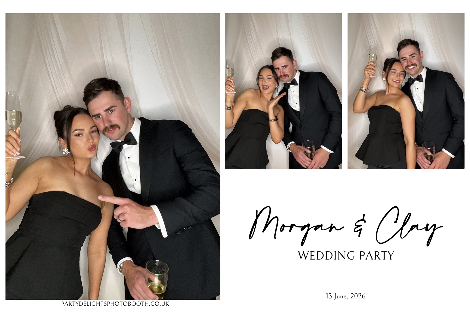 Morgan and Clay Wedding Party | View more photos from the event at gallery.partydelightsphotobooth.co.uk/u/PartyDelightsPhotoBooth/Morgan-and-Clay-Wedding-Party