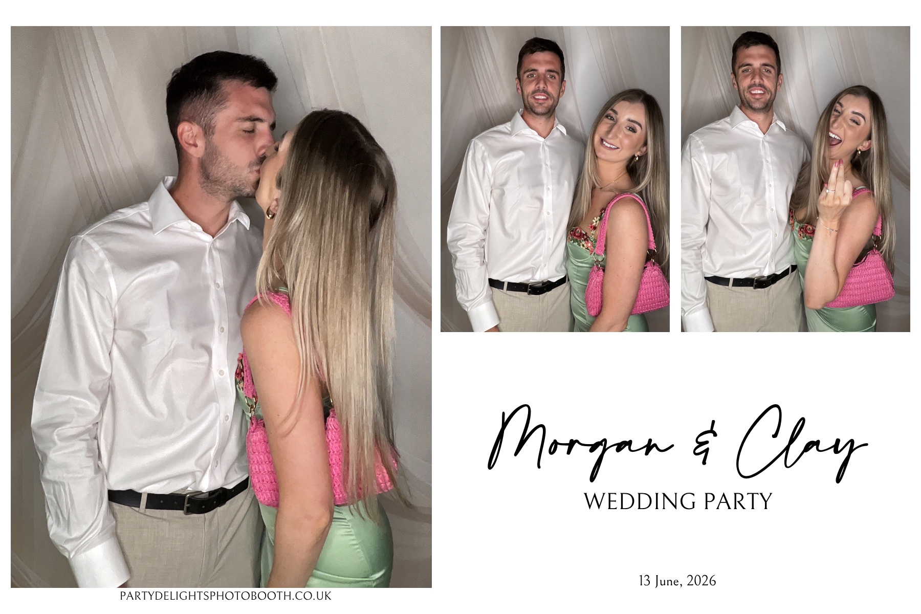Morgan and Clay Wedding Party | View more photos from the event at gallery.partydelightsphotobooth.co.uk/u/PartyDelightsPhotoBooth/Morgan-and-Clay-Wedding-Party