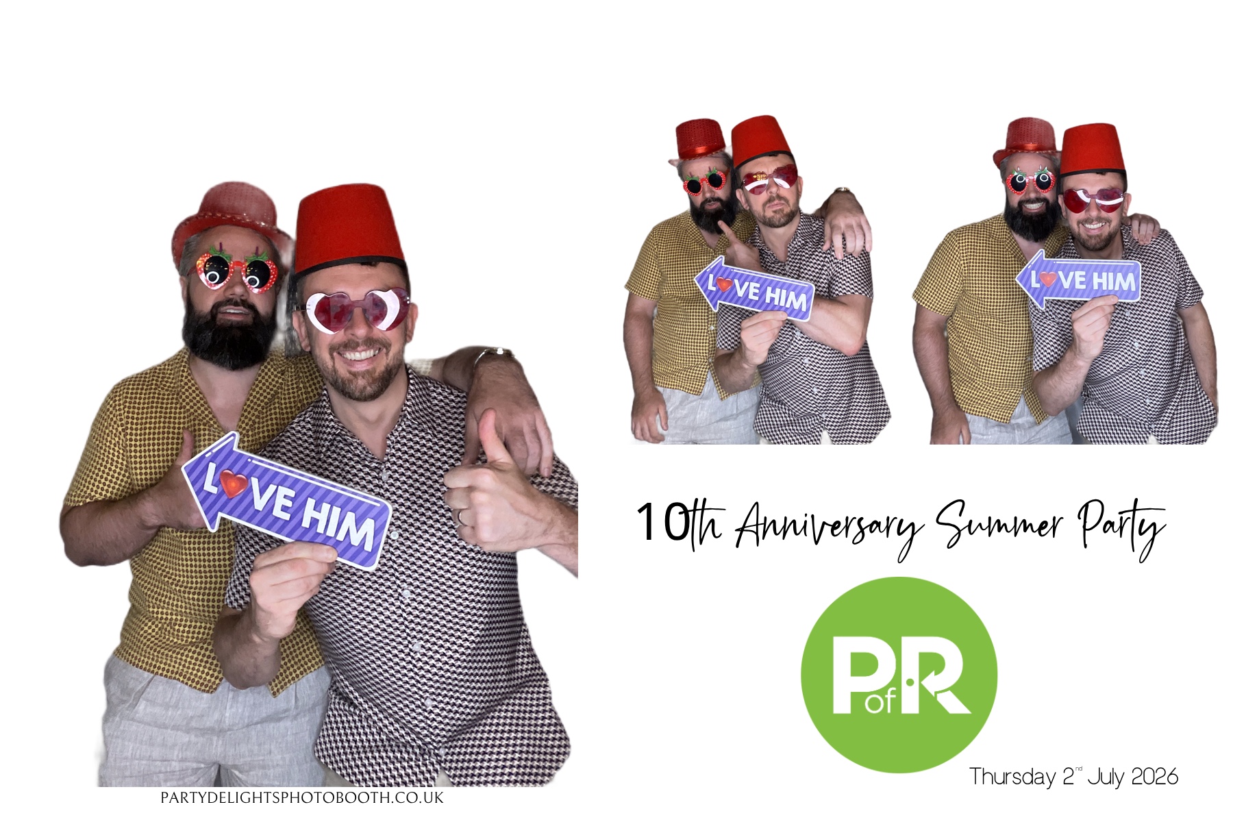 POR 10 year Anniversary Summer Party | View more photos from the event at gallery.partydelightsphotobooth.co.uk/u/PartyDelightsPhotoBooth/POR-10-year-Anniversary-Summer-Party