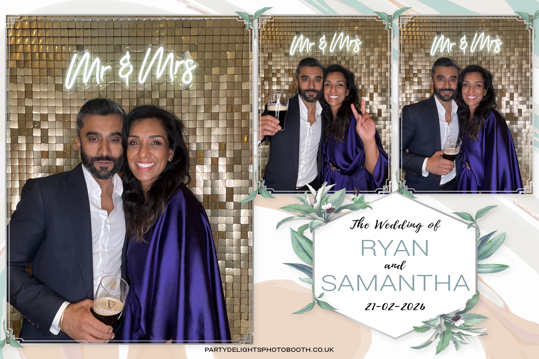 Samantha & Ryan Powar | View more photos from the event at gallery.partydelightsphotobooth.co.uk/u/PartyDelightsPhotoBooth/Samantha-Ryan-Powar