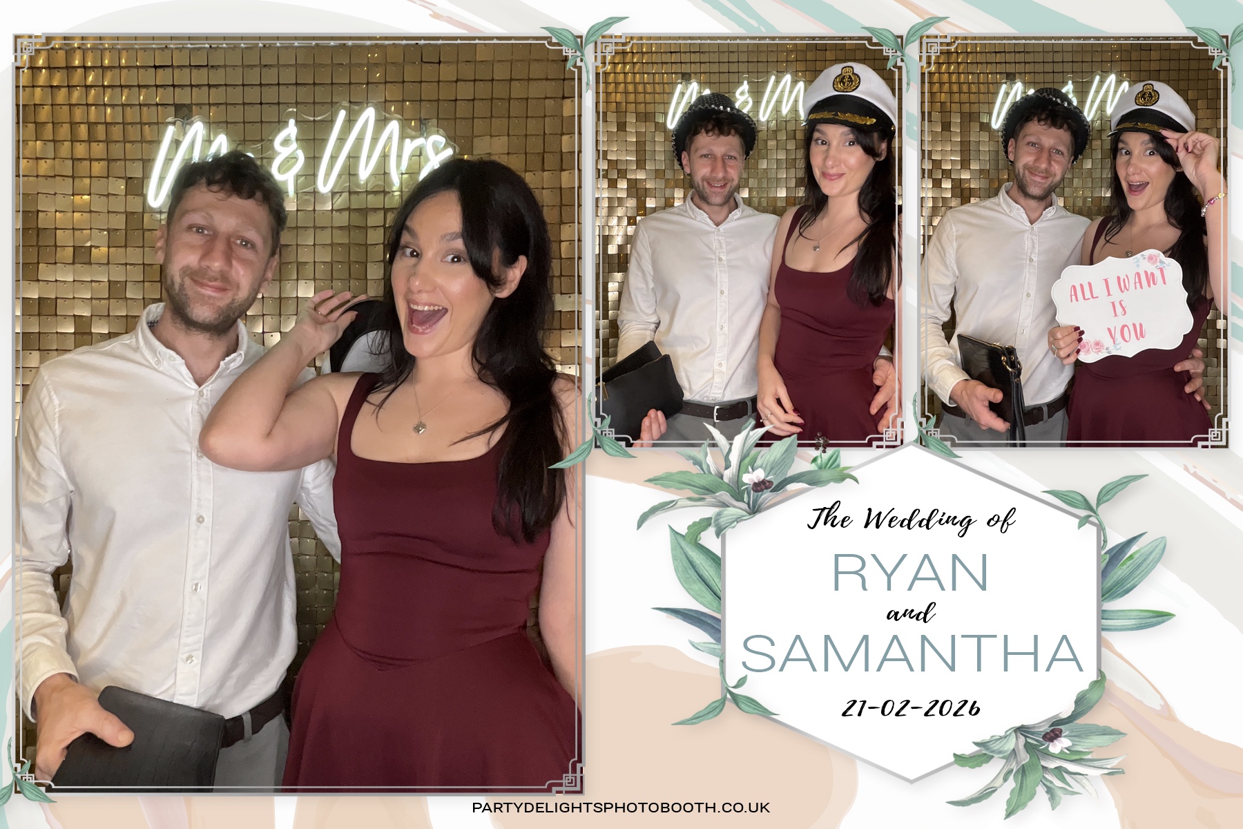 Samantha & Ryan Powar | View more photos from the event at gallery.partydelightsphotobooth.co.uk/u/PartyDelightsPhotoBooth/Samantha-Ryan-Powar