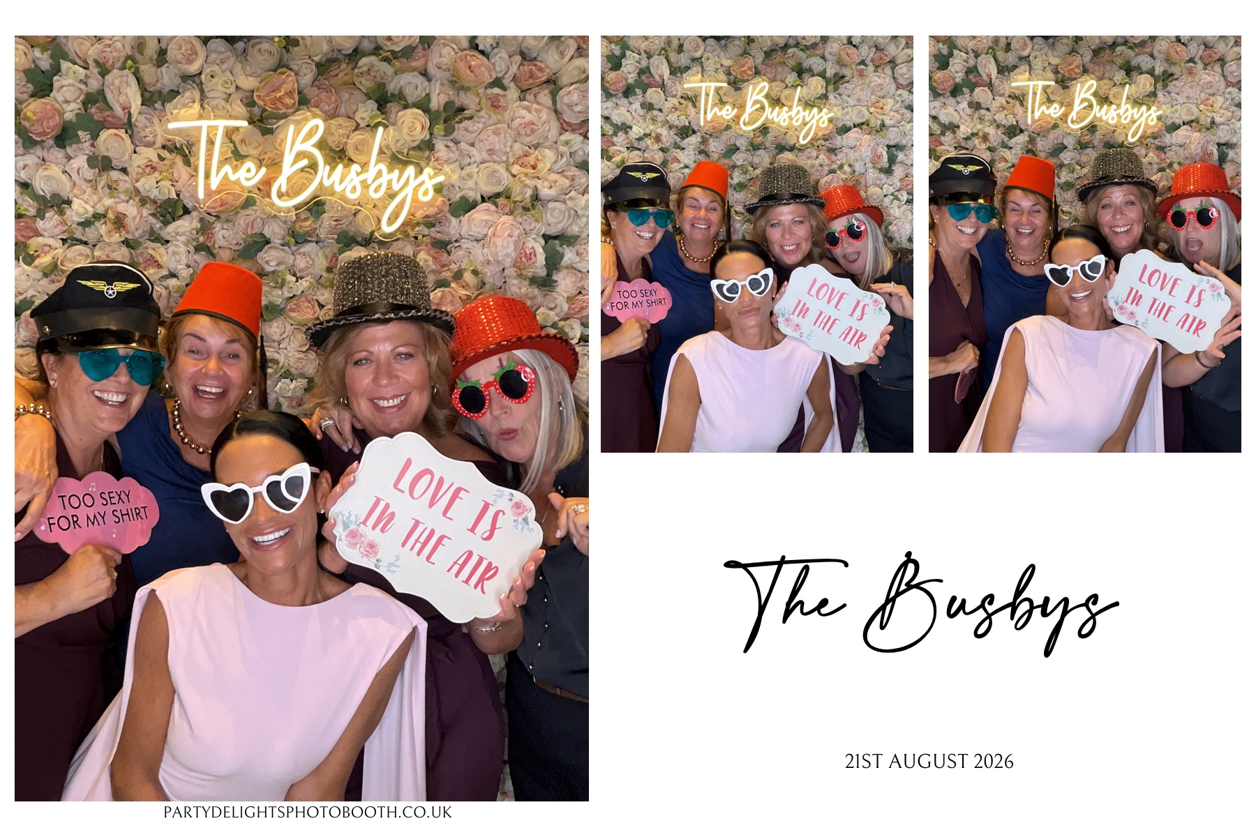 The Busbys | View more photos from the event at gallery.partydelightsphotobooth.co.uk/u/PartyDelightsPhotoBooth/The-Busbys