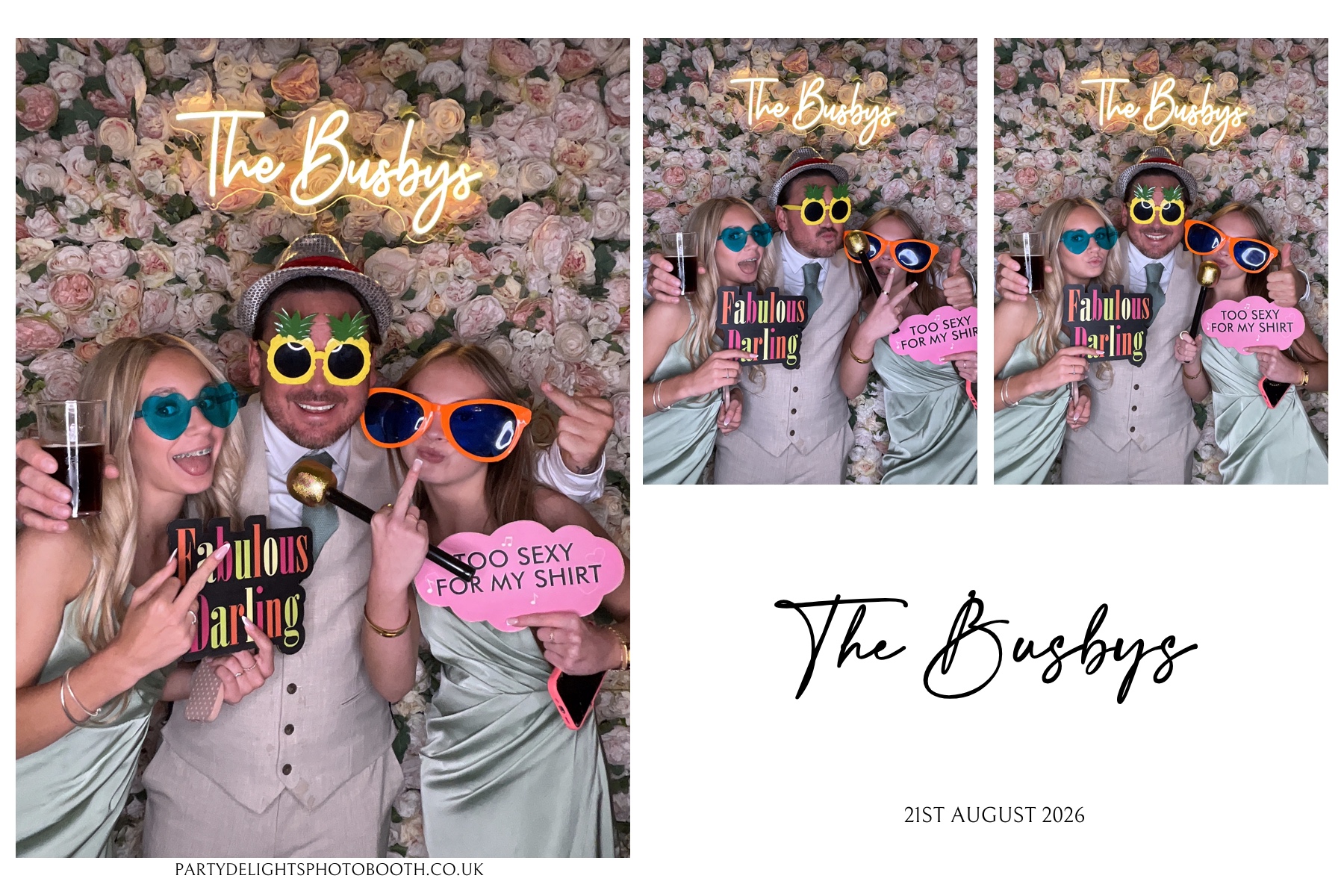 The Busbys | View more photos from the event at gallery.partydelightsphotobooth.co.uk/u/PartyDelightsPhotoBooth/The-Busbys