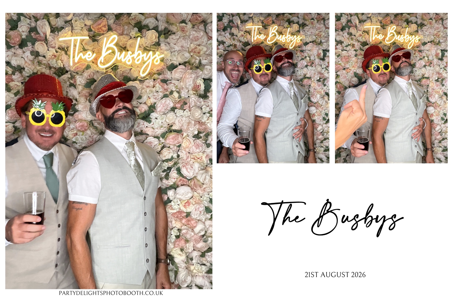 The Busbys | View more photos from the event at gallery.partydelightsphotobooth.co.uk/u/PartyDelightsPhotoBooth/The-Busbys