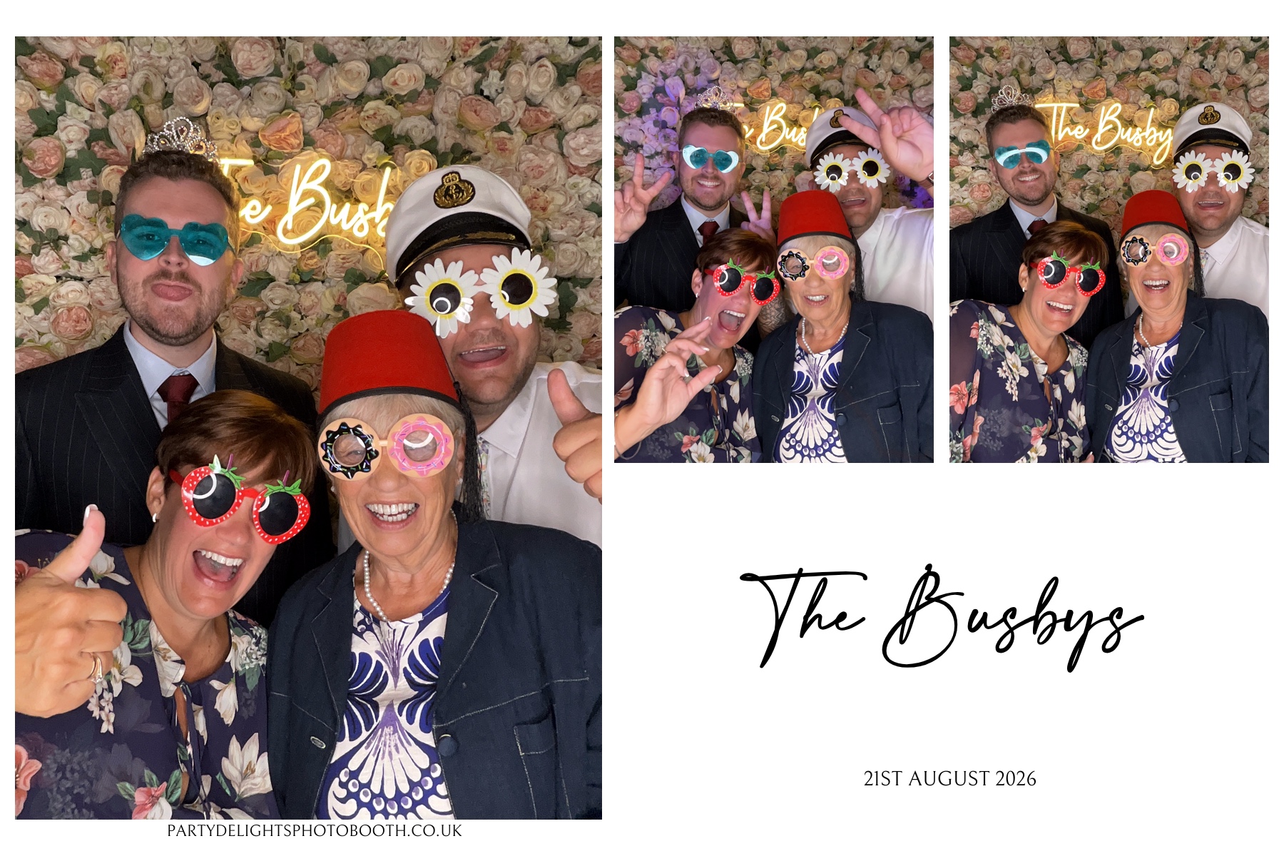 The Busbys | View more photos from the event at gallery.partydelightsphotobooth.co.uk/u/PartyDelightsPhotoBooth/The-Busbys