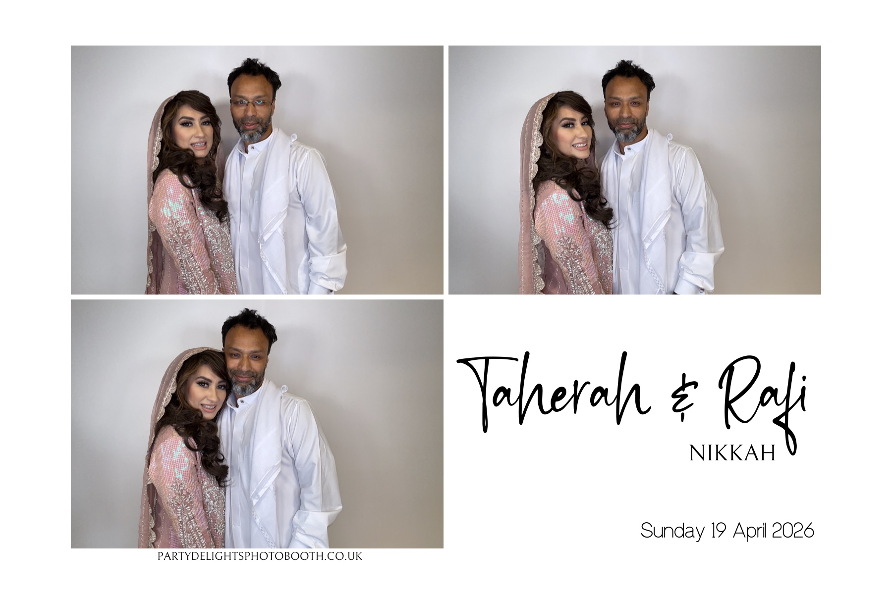 The Nikkah of Taherah and Rafi | View more photos from the event at gallery.partydelightsphotobooth.co.uk/u/PartyDelightsPhotoBooth/The-Nikkah-of-Taherah-and-Rafi