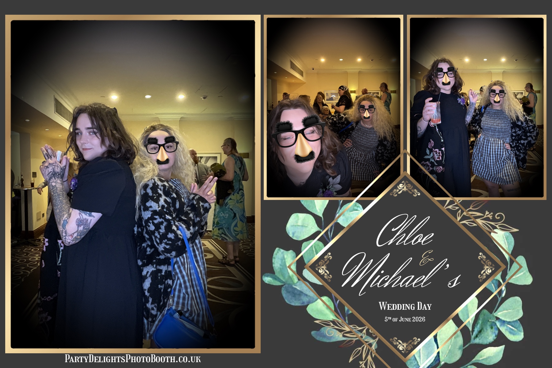 The Wedding Of Chloe And Michael | View more photos from the event at gallery.partydelightsphotobooth.co.uk/u/PartyDelightsPhotoBooth/The-Wedding-Of-Chloe-And-Michael