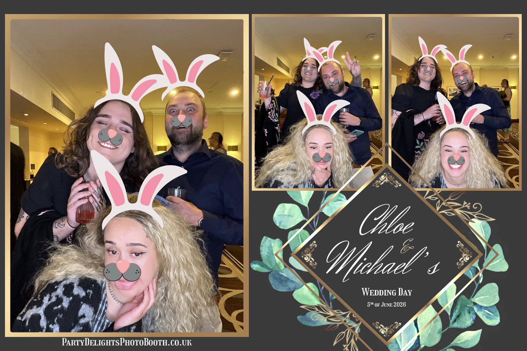 The Wedding Of Chloe And Michael | View more photos from the event at gallery.partydelightsphotobooth.co.uk/u/PartyDelightsPhotoBooth/The-Wedding-Of-Chloe-And-Michael