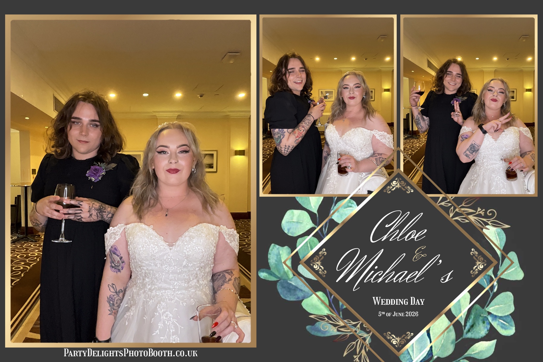 The Wedding Of Chloe And Michael | View more photos from the event at gallery.partydelightsphotobooth.co.uk/u/PartyDelightsPhotoBooth/The-Wedding-Of-Chloe-And-Michael