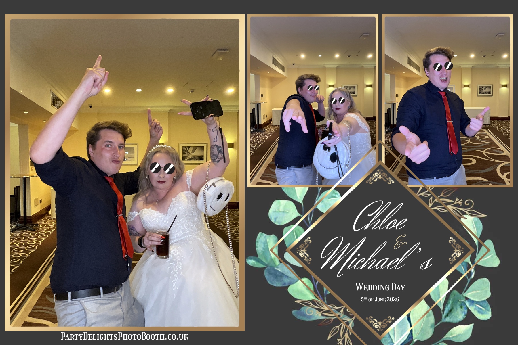 The Wedding Of Chloe And Michael | View more photos from the event at gallery.partydelightsphotobooth.co.uk/u/PartyDelightsPhotoBooth/The-Wedding-Of-Chloe-And-Michael