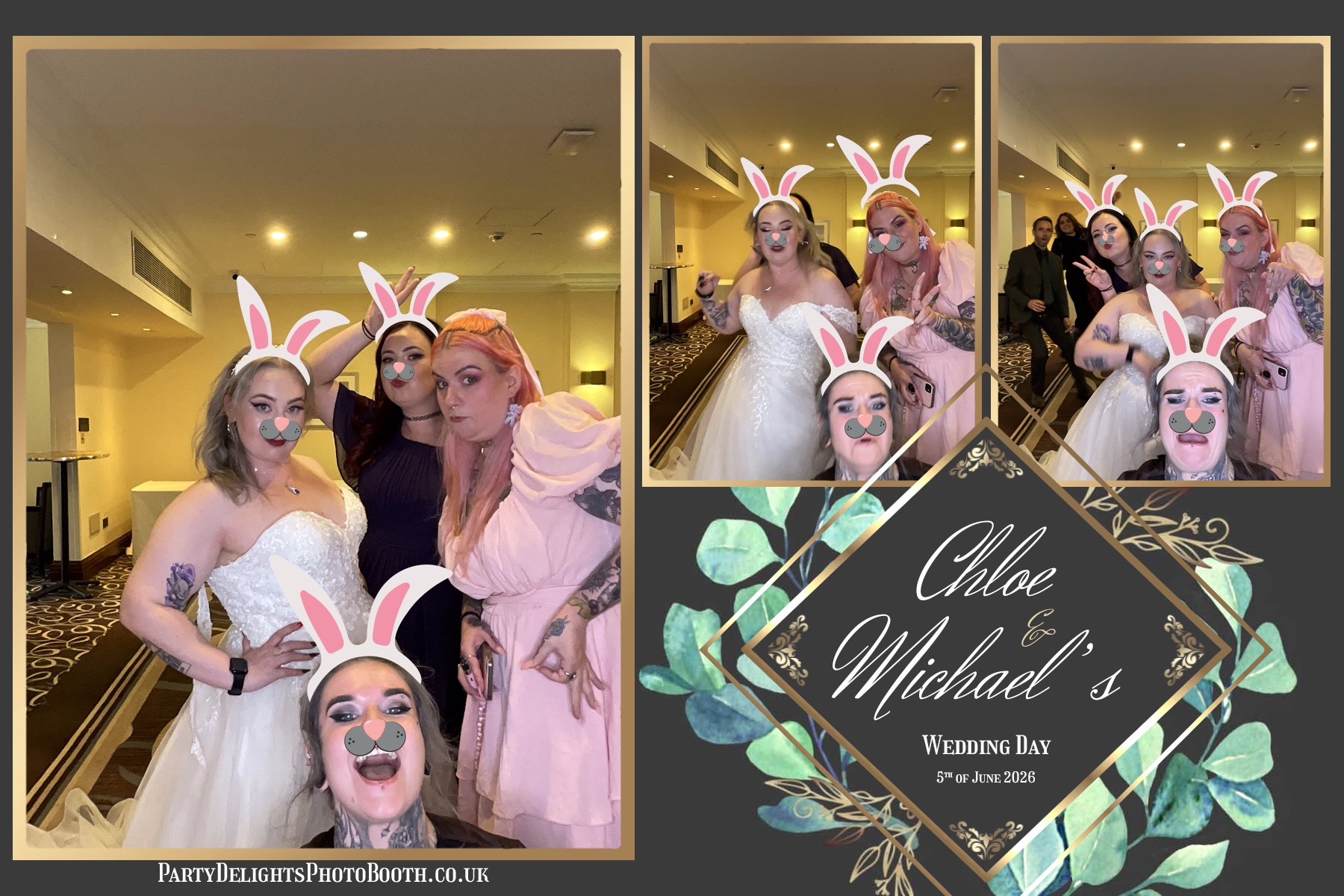 The Wedding Of Chloe And Michael | View more photos from the event at gallery.partydelightsphotobooth.co.uk/u/PartyDelightsPhotoBooth/The-Wedding-Of-Chloe-And-Michael