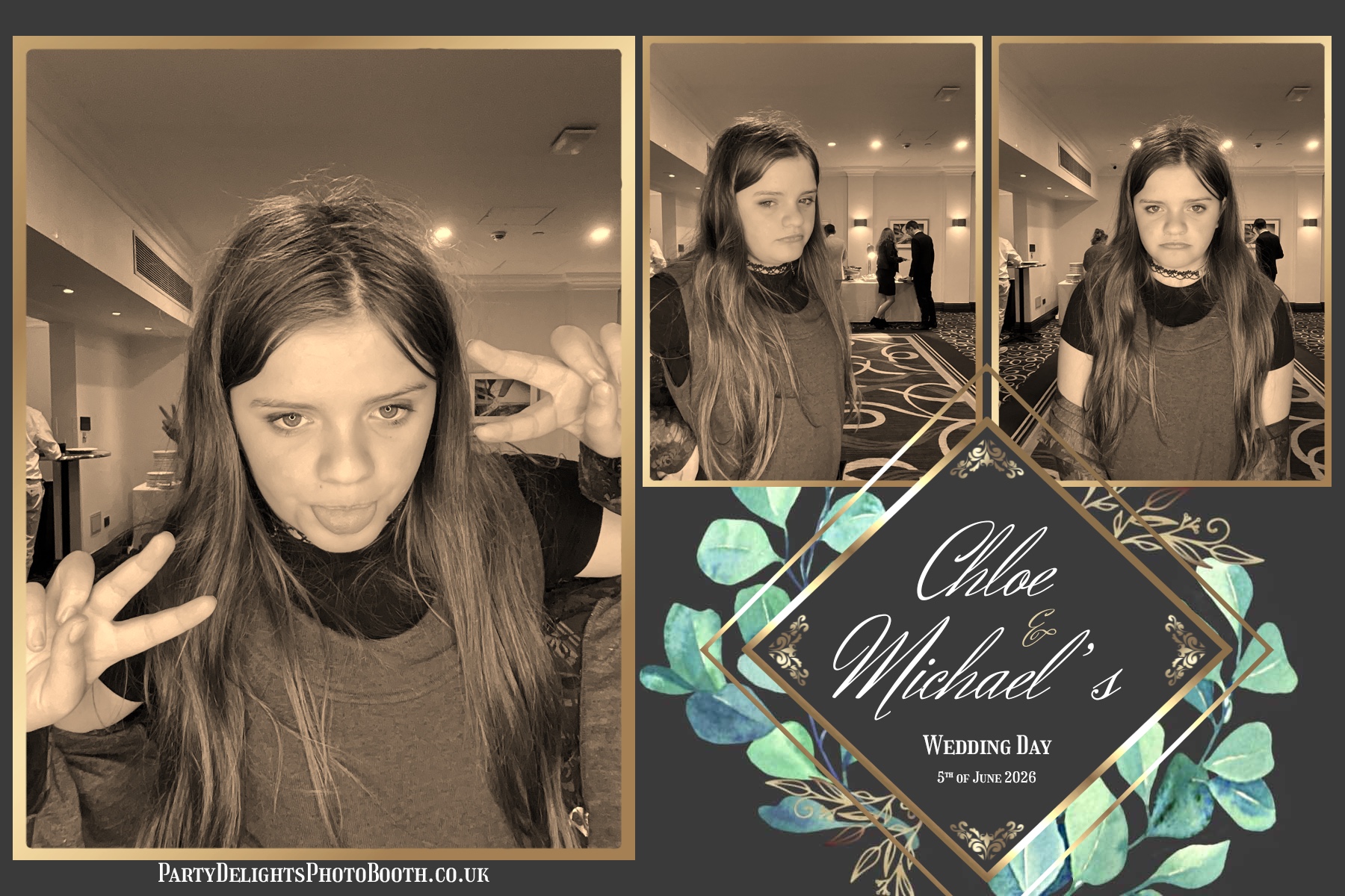 The Wedding Of Chloe And Michael | View more photos from the event at gallery.partydelightsphotobooth.co.uk/u/PartyDelightsPhotoBooth/The-Wedding-Of-Chloe-And-Michael