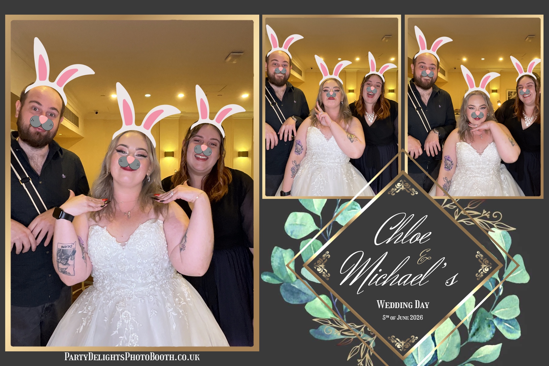 The Wedding Of Chloe And Michael | View more photos from the event at gallery.partydelightsphotobooth.co.uk/u/PartyDelightsPhotoBooth/The-Wedding-Of-Chloe-And-Michael