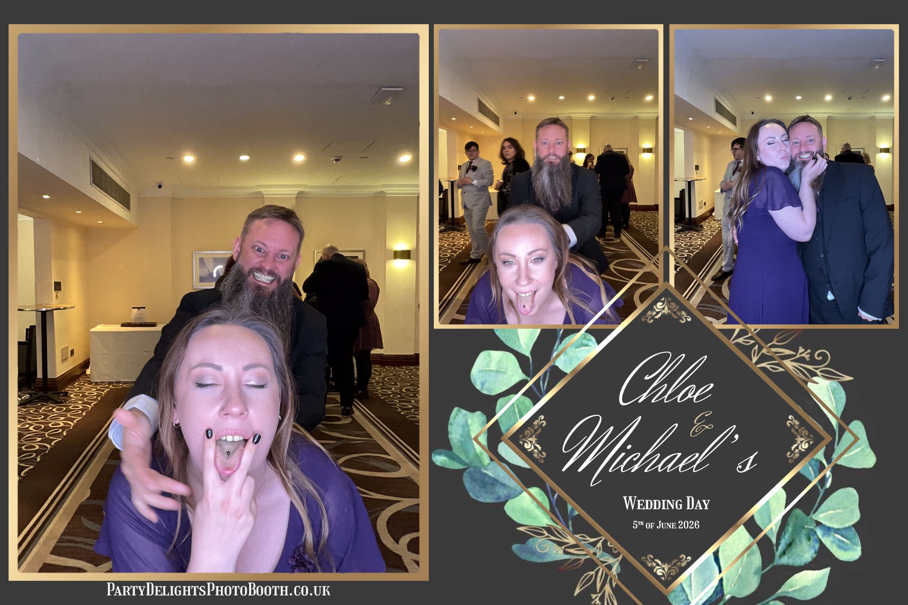 The Wedding Of Chloe And Michael | View more photos from the event at gallery.partydelightsphotobooth.co.uk/u/PartyDelightsPhotoBooth/The-Wedding-Of-Chloe-And-Michael