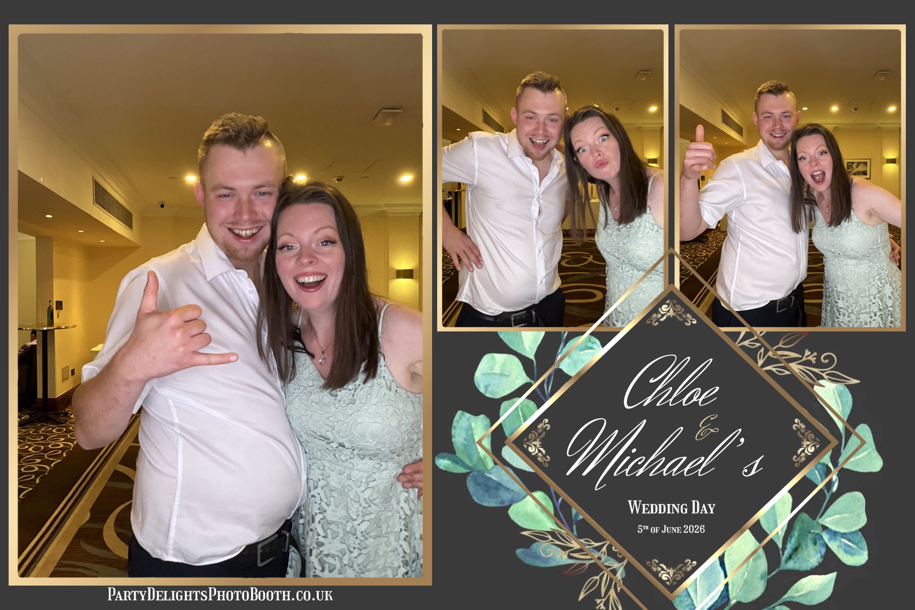 The Wedding Of Chloe And Michael | View more photos from the event at gallery.partydelightsphotobooth.co.uk/u/PartyDelightsPhotoBooth/The-Wedding-Of-Chloe-And-Michael