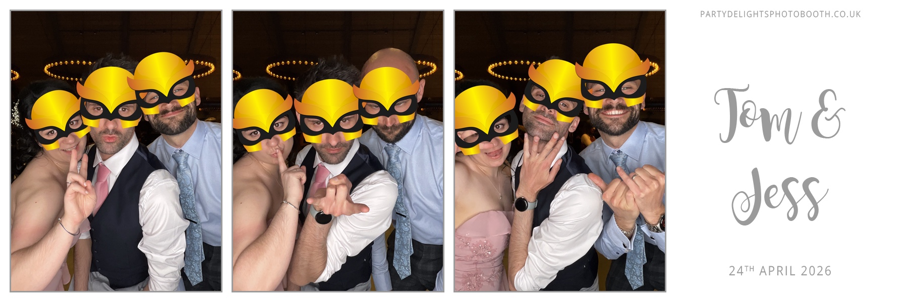 Tom & Jess's Wedding | View more photos from the event at gallery.partydelightsphotobooth.co.uk/u/PartyDelightsPhotoBooth/Tom-Jesss-Wedding