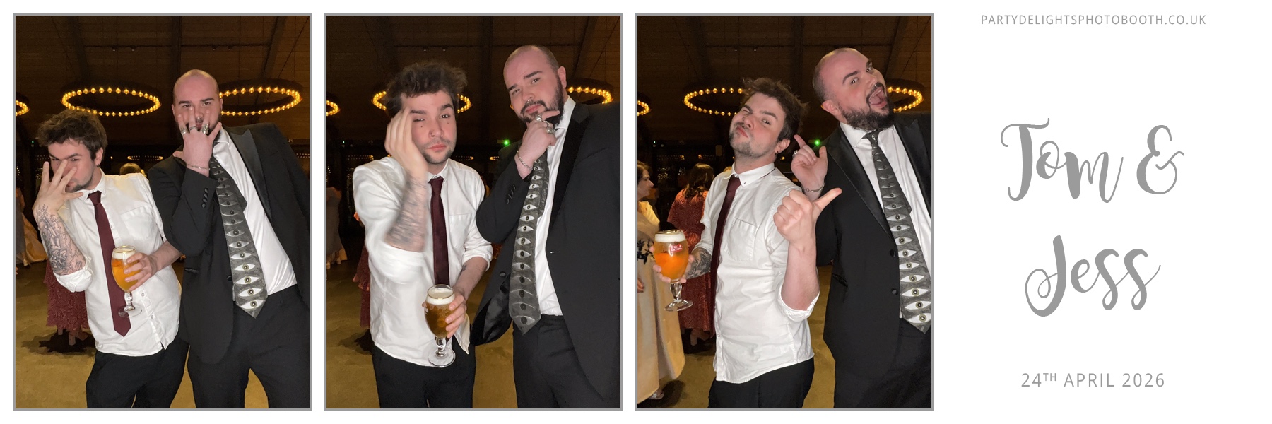 Tom & Jess's Wedding | View more photos from the event at gallery.partydelightsphotobooth.co.uk/u/PartyDelightsPhotoBooth/Tom-Jesss-Wedding
