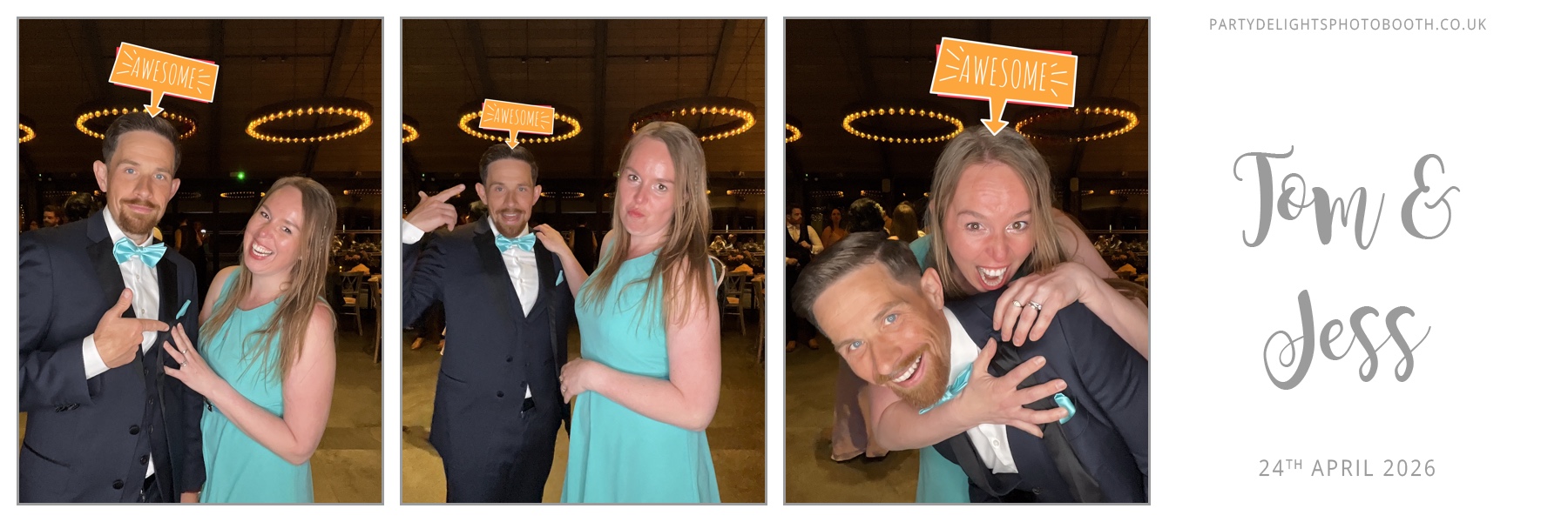 Tom & Jess's Wedding | View more photos from the event at gallery.partydelightsphotobooth.co.uk/u/PartyDelightsPhotoBooth/Tom-Jesss-Wedding