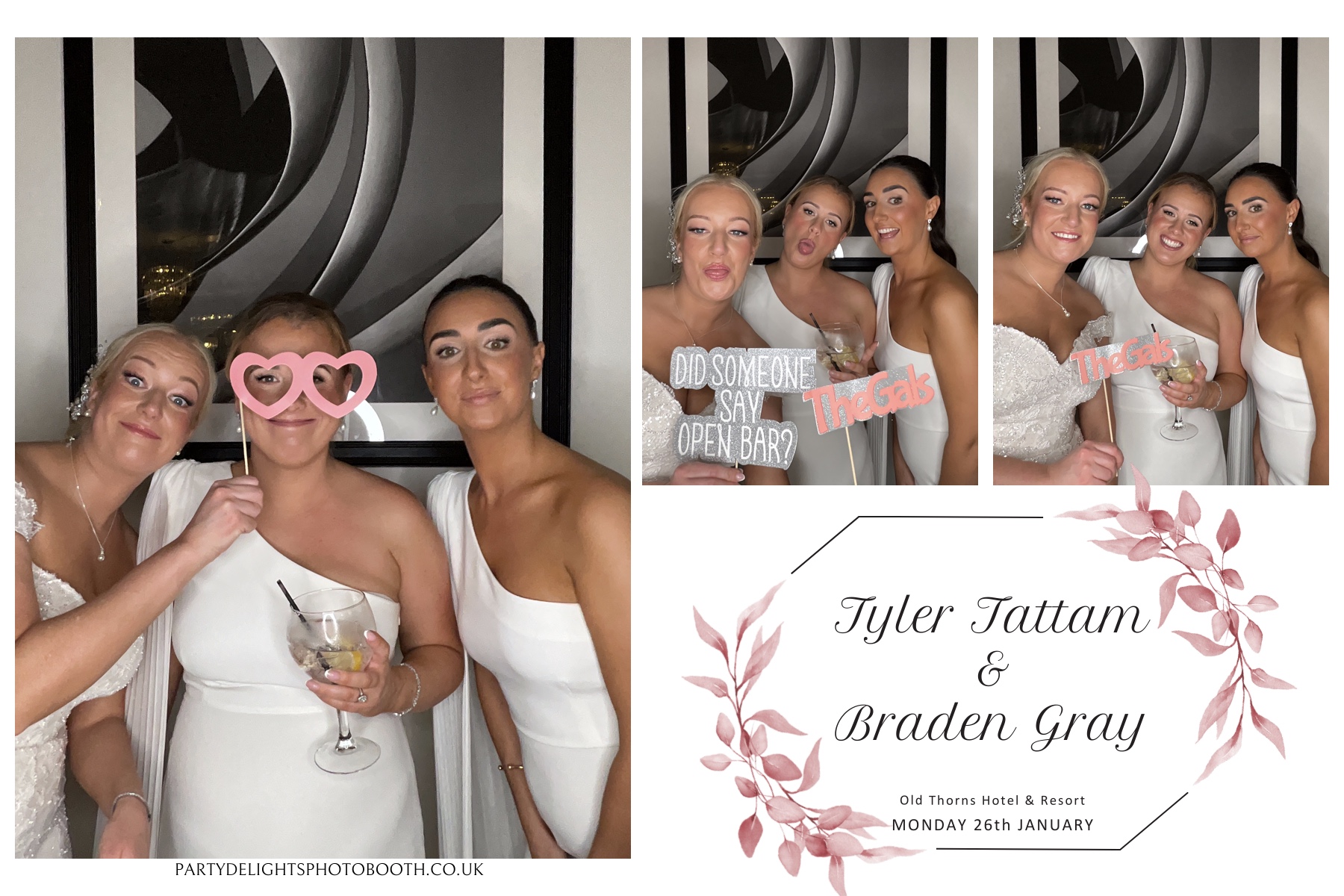 Tyler & Braden's Wedding | View more photos from the event at gallery.partydelightsphotobooth.co.uk/u/PartyDelightsPhotoBooth/Tyler-Bradens-Wedding