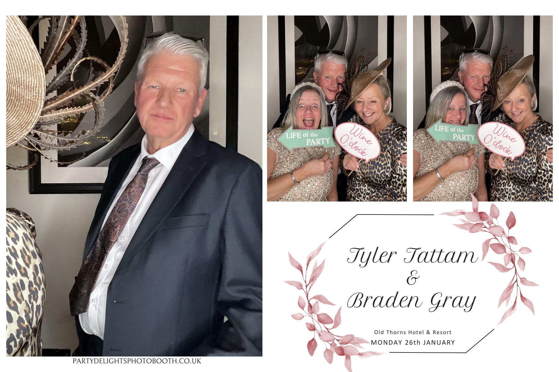 Tyler & Braden's Wedding | View more photos from the event at gallery.partydelightsphotobooth.co.uk/u/PartyDelightsPhotoBooth/Tyler-Bradens-Wedding