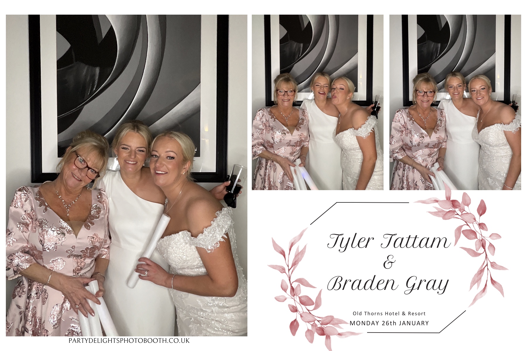 Tyler & Braden's Wedding | View more photos from the event at gallery.partydelightsphotobooth.co.uk/u/PartyDelightsPhotoBooth/Tyler-Bradens-Wedding