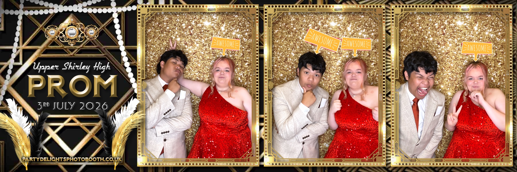 Upper Shirley High Prom | View more photos from the event at gallery.partydelightsphotobooth.co.uk/u/PartyDelightsPhotoBooth/Upper-Shirley-High-Prom