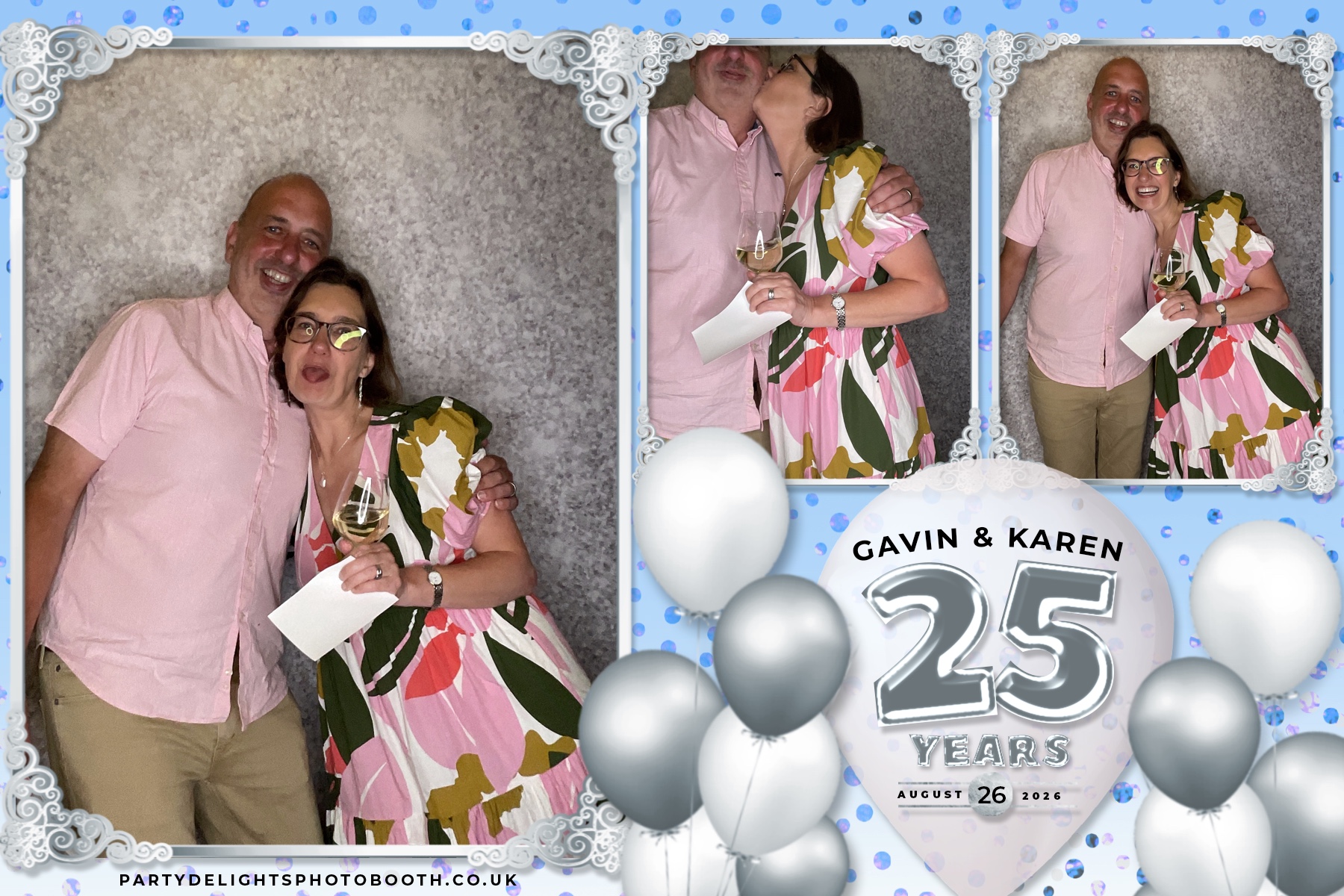 Wedding Anniversary - Karen and Gavin - Silver 25 Years | View more photos from the event at gallery.partydelightsphotobooth.co.uk/u/PartyDelightsPhotoBooth/Wedding-Anniversary-Karen-and-Gavin-Silver-25-Years