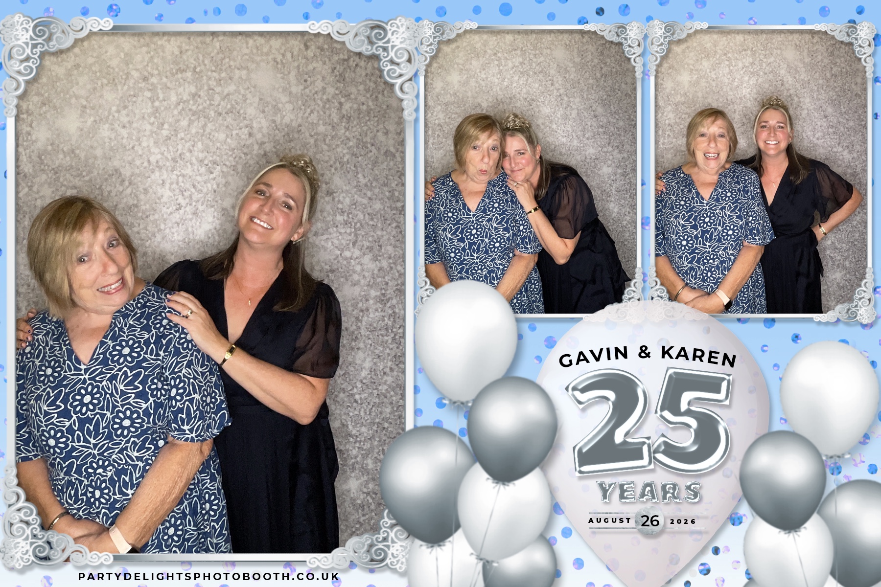 Wedding Anniversary - Karen and Gavin - Silver 25 Years | View more photos from the event at gallery.partydelightsphotobooth.co.uk/u/PartyDelightsPhotoBooth/Wedding-Anniversary-Karen-and-Gavin-Silver-25-Years