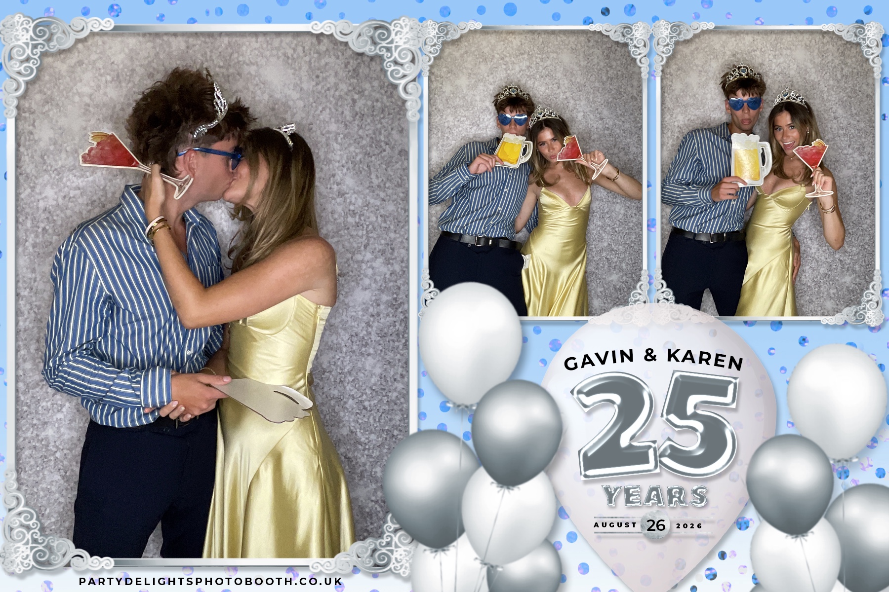 Wedding Anniversary - Karen and Gavin - Silver 25 Years | View more photos from the event at gallery.partydelightsphotobooth.co.uk/u/PartyDelightsPhotoBooth/Wedding-Anniversary-Karen-and-Gavin-Silver-25-Years