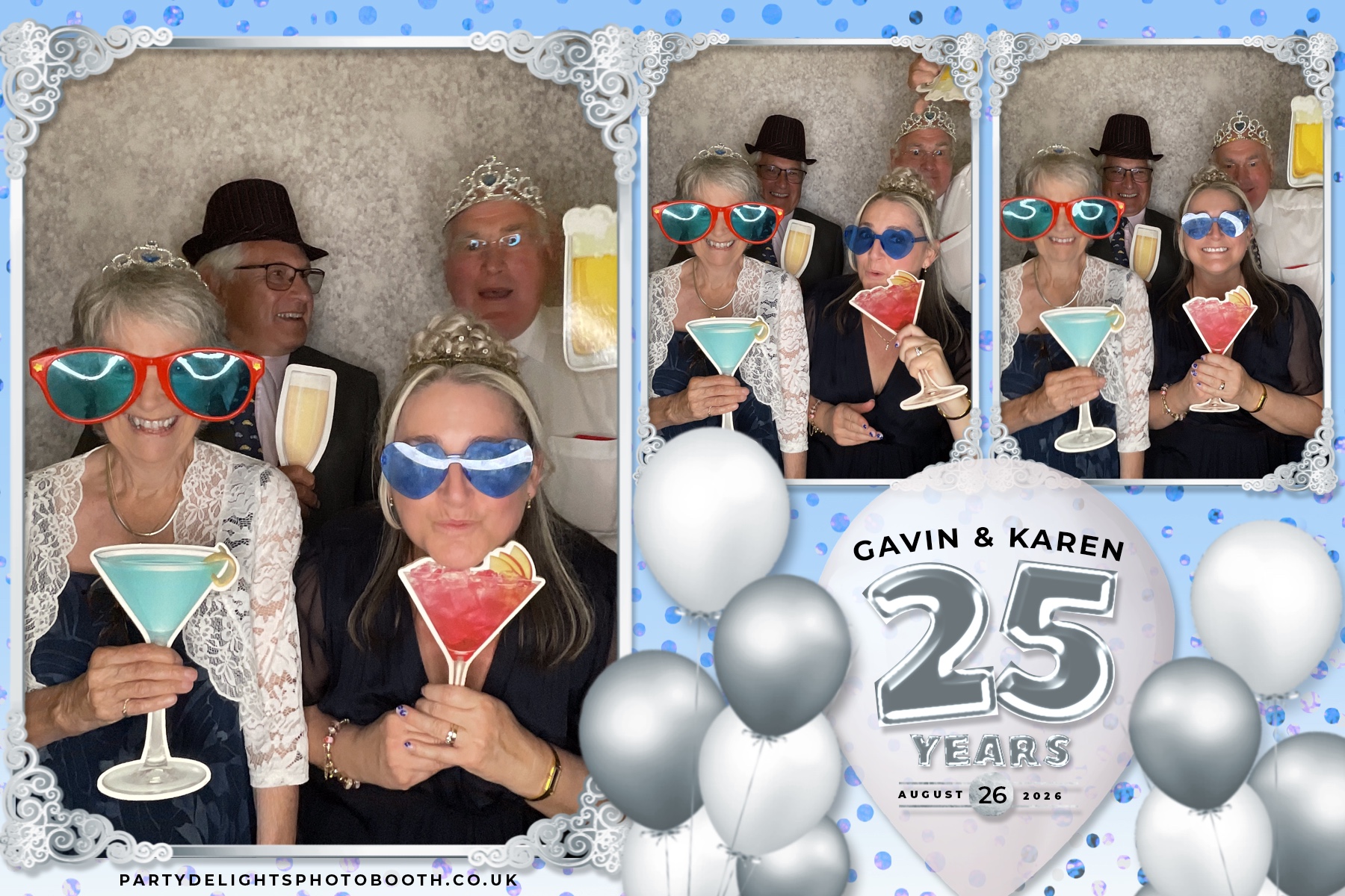 Wedding Anniversary - Karen and Gavin - Silver 25 Years | View more photos from the event at gallery.partydelightsphotobooth.co.uk/u/PartyDelightsPhotoBooth/Wedding-Anniversary-Karen-and-Gavin-Silver-25-Years