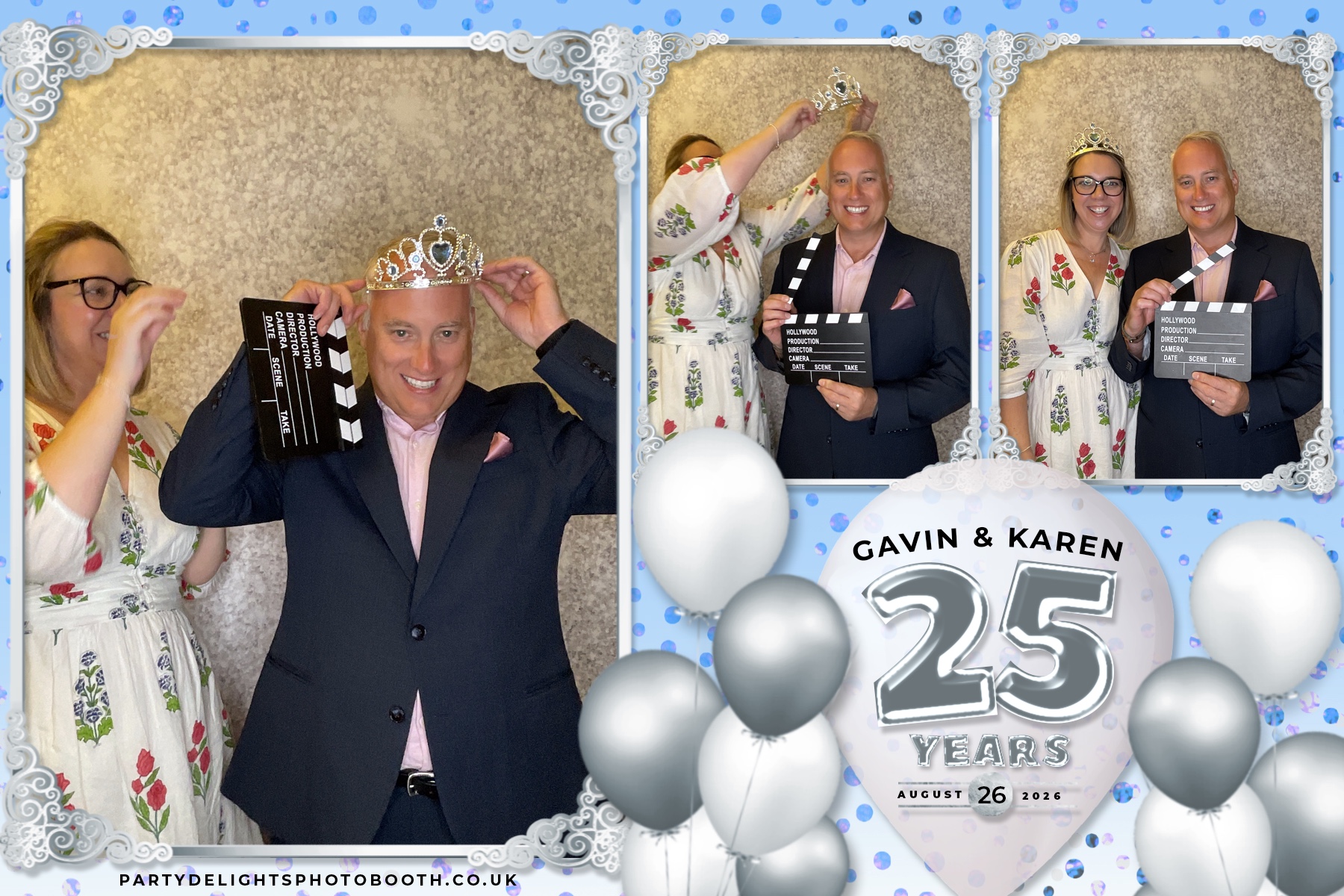 Wedding Anniversary - Karen and Gavin - Silver 25 Years | View more photos from the event at gallery.partydelightsphotobooth.co.uk/u/PartyDelightsPhotoBooth/Wedding-Anniversary-Karen-and-Gavin-Silver-25-Years