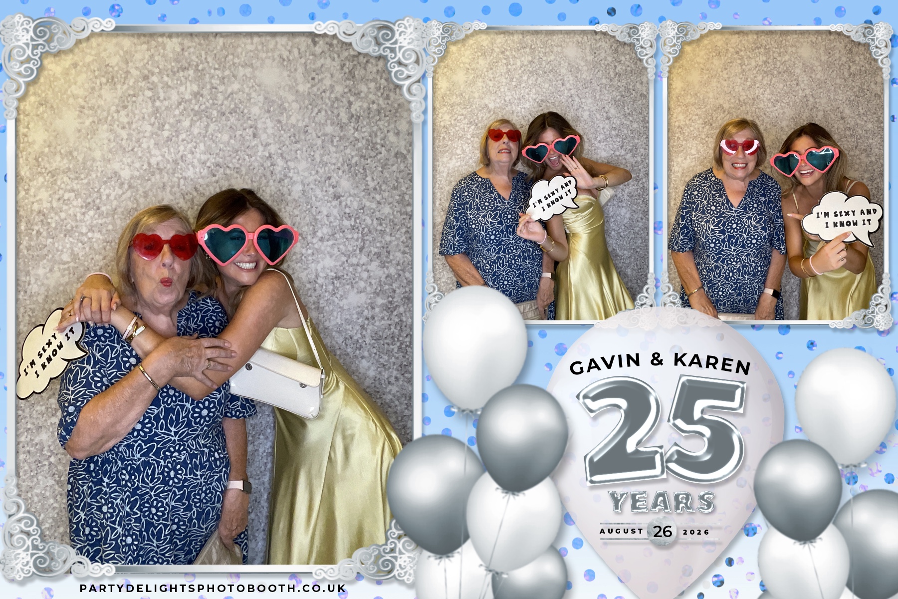 Wedding Anniversary - Karen and Gavin - Silver 25 Years | View more photos from the event at gallery.partydelightsphotobooth.co.uk/u/PartyDelightsPhotoBooth/Wedding-Anniversary-Karen-and-Gavin-Silver-25-Years