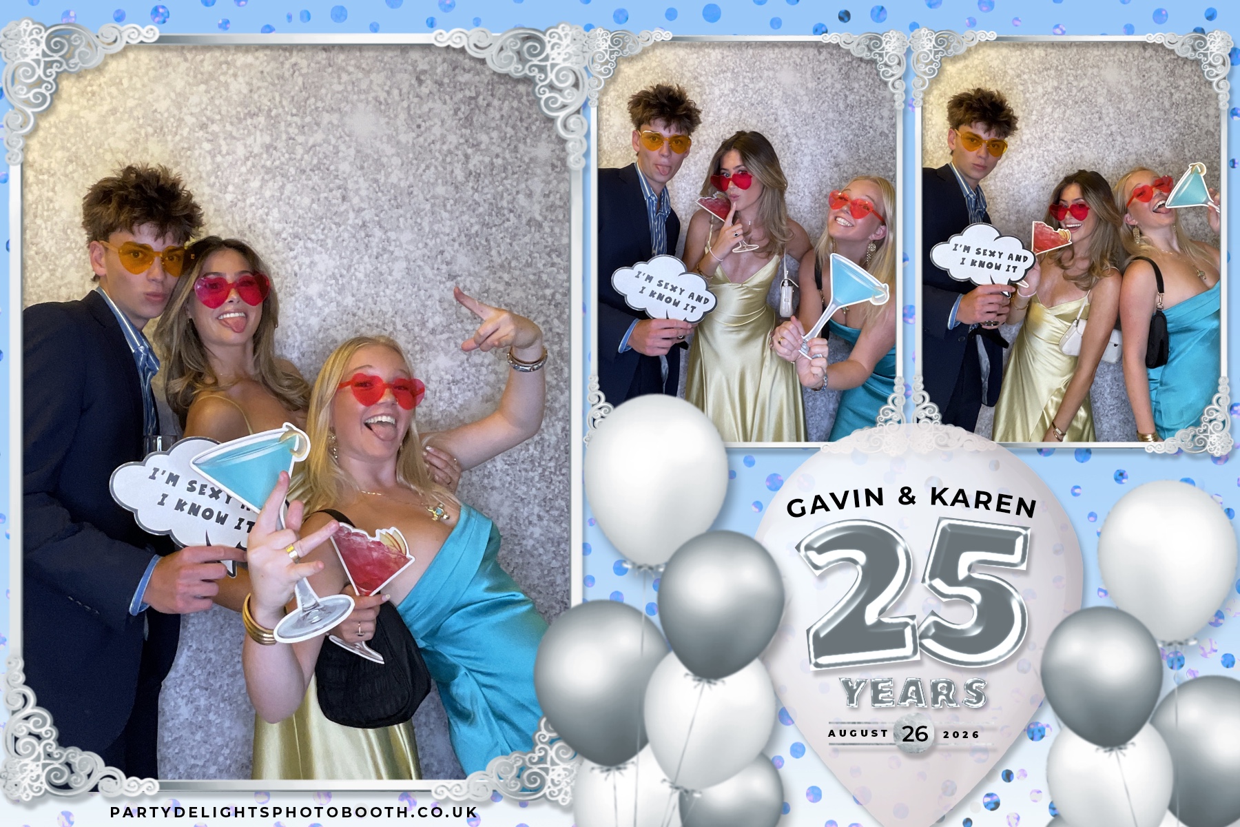 Wedding Anniversary - Karen and Gavin - Silver 25 Years | View more photos from the event at gallery.partydelightsphotobooth.co.uk/u/PartyDelightsPhotoBooth/Wedding-Anniversary-Karen-and-Gavin-Silver-25-Years