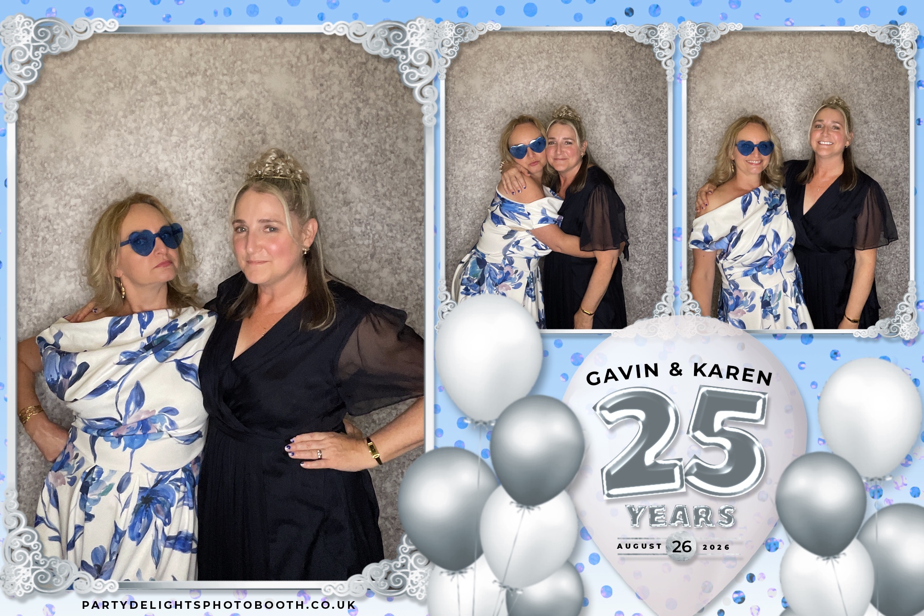 Wedding Anniversary - Karen and Gavin - Silver 25 Years | View more photos from the event at gallery.partydelightsphotobooth.co.uk/u/PartyDelightsPhotoBooth/Wedding-Anniversary-Karen-and-Gavin-Silver-25-Years