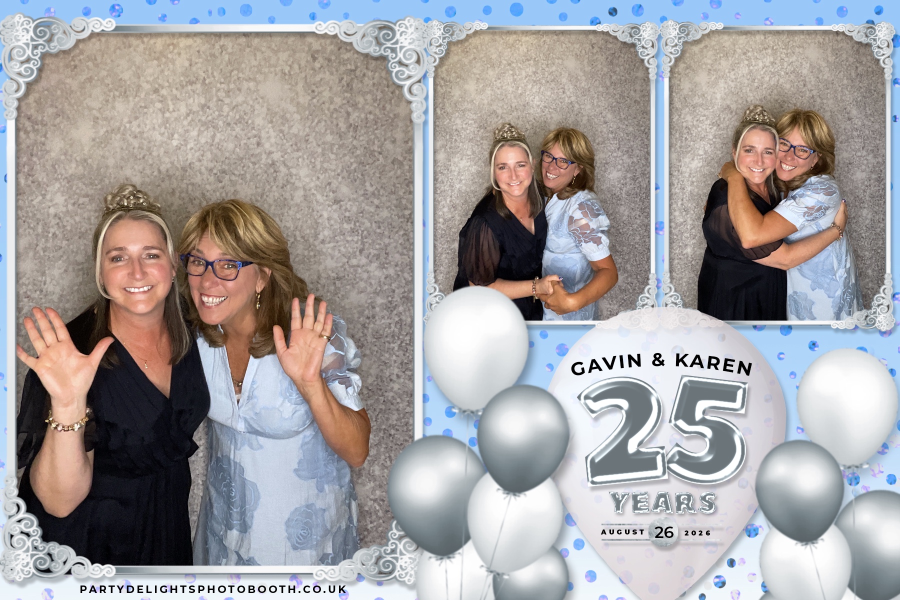 Wedding Anniversary - Karen and Gavin - Silver 25 Years | View more photos from the event at gallery.partydelightsphotobooth.co.uk/u/PartyDelightsPhotoBooth/Wedding-Anniversary-Karen-and-Gavin-Silver-25-Years
