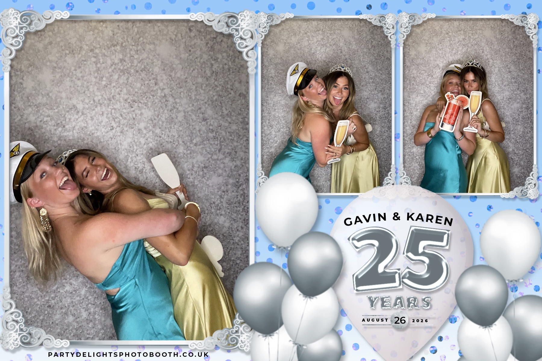 Wedding Anniversary - Karen and Gavin - Silver 25 Years | View more photos from the event at gallery.partydelightsphotobooth.co.uk/u/PartyDelightsPhotoBooth/Wedding-Anniversary-Karen-and-Gavin-Silver-25-Years