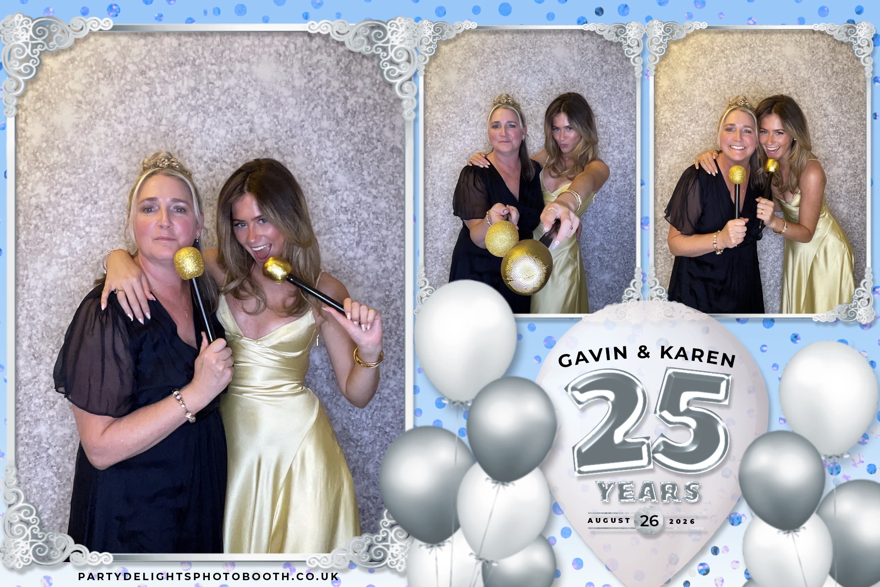 Wedding Anniversary - Karen and Gavin - Silver 25 Years | View more photos from the event at gallery.partydelightsphotobooth.co.uk/u/PartyDelightsPhotoBooth/Wedding-Anniversary-Karen-and-Gavin-Silver-25-Years