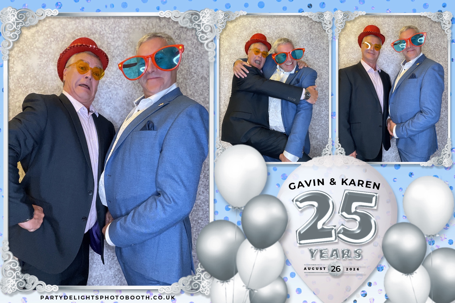 Wedding Anniversary - Karen and Gavin - Silver 25 Years | View more photos from the event at gallery.partydelightsphotobooth.co.uk/u/PartyDelightsPhotoBooth/Wedding-Anniversary-Karen-and-Gavin-Silver-25-Years