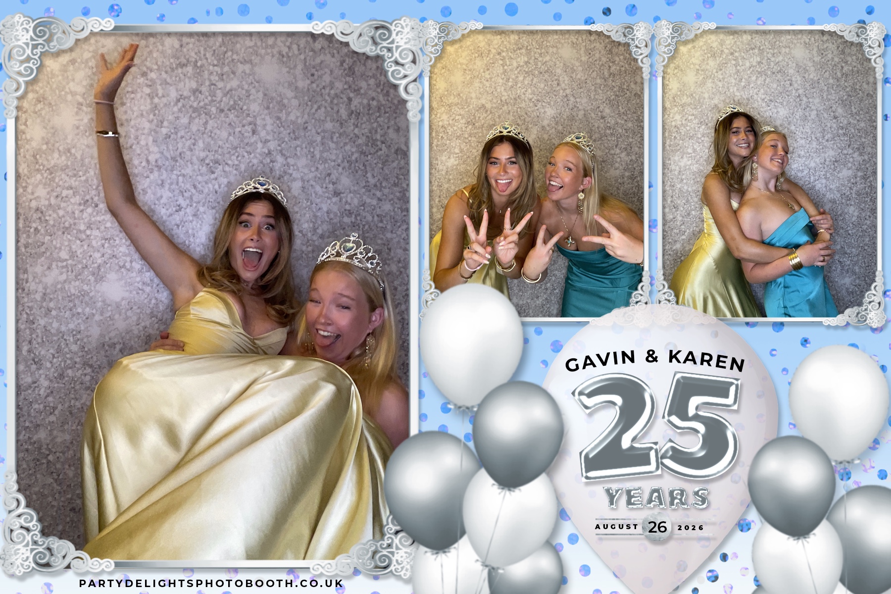 Wedding Anniversary - Karen and Gavin - Silver 25 Years | View more photos from the event at gallery.partydelightsphotobooth.co.uk/u/PartyDelightsPhotoBooth/Wedding-Anniversary-Karen-and-Gavin-Silver-25-Years