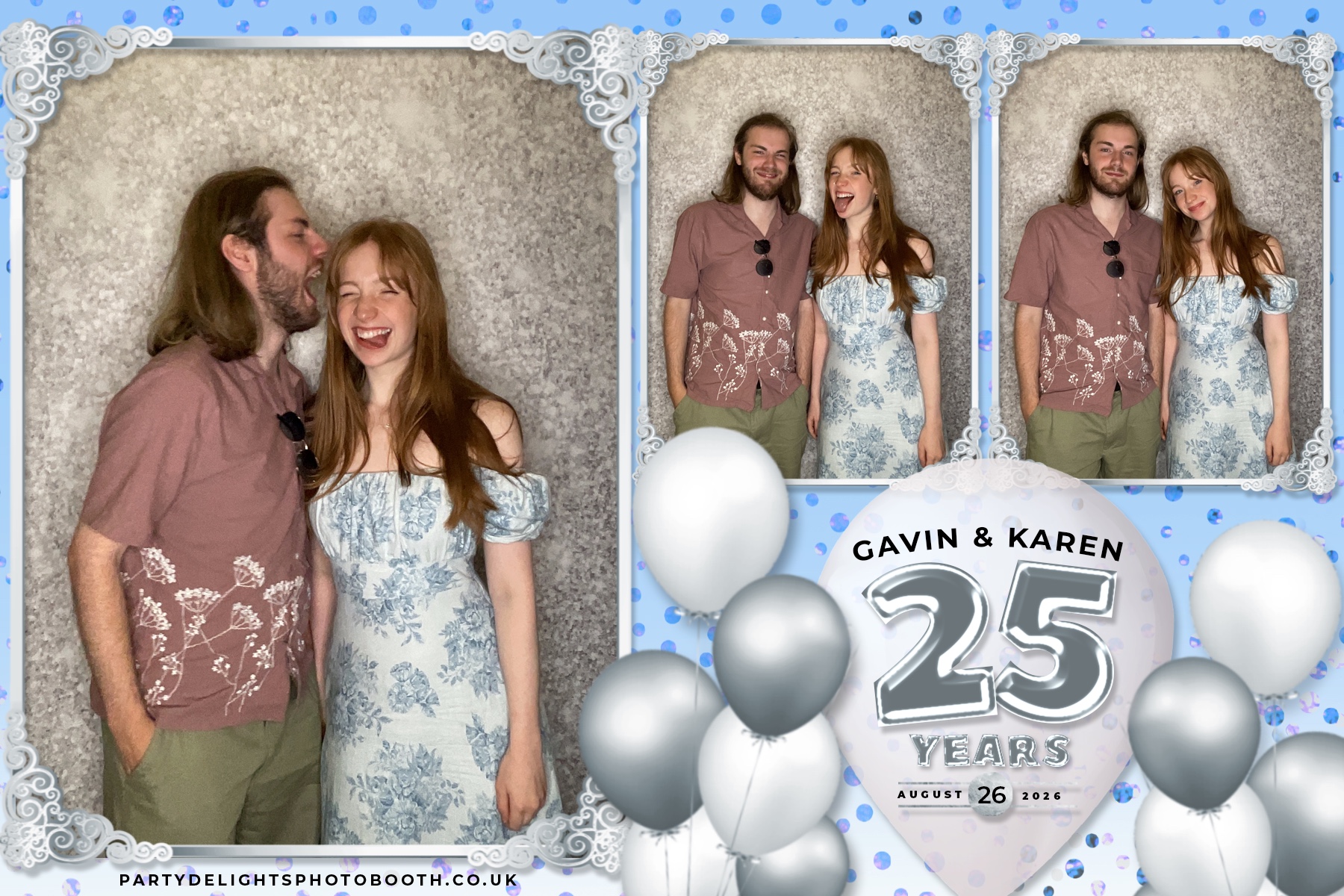Wedding Anniversary - Karen and Gavin - Silver 25 Years | View more photos from the event at gallery.partydelightsphotobooth.co.uk/u/PartyDelightsPhotoBooth/Wedding-Anniversary-Karen-and-Gavin-Silver-25-Years