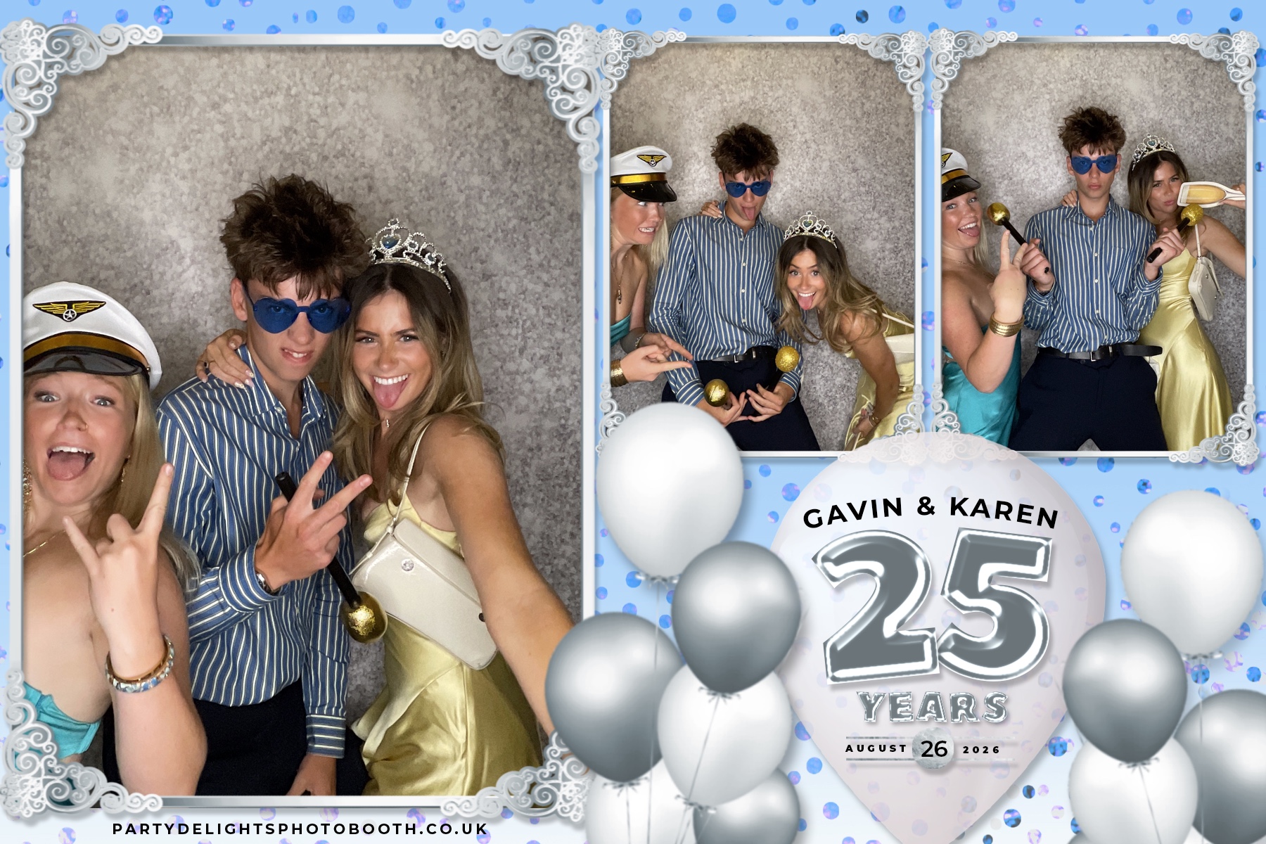 Wedding Anniversary - Karen and Gavin - Silver 25 Years | View more photos from the event at gallery.partydelightsphotobooth.co.uk/u/PartyDelightsPhotoBooth/Wedding-Anniversary-Karen-and-Gavin-Silver-25-Years