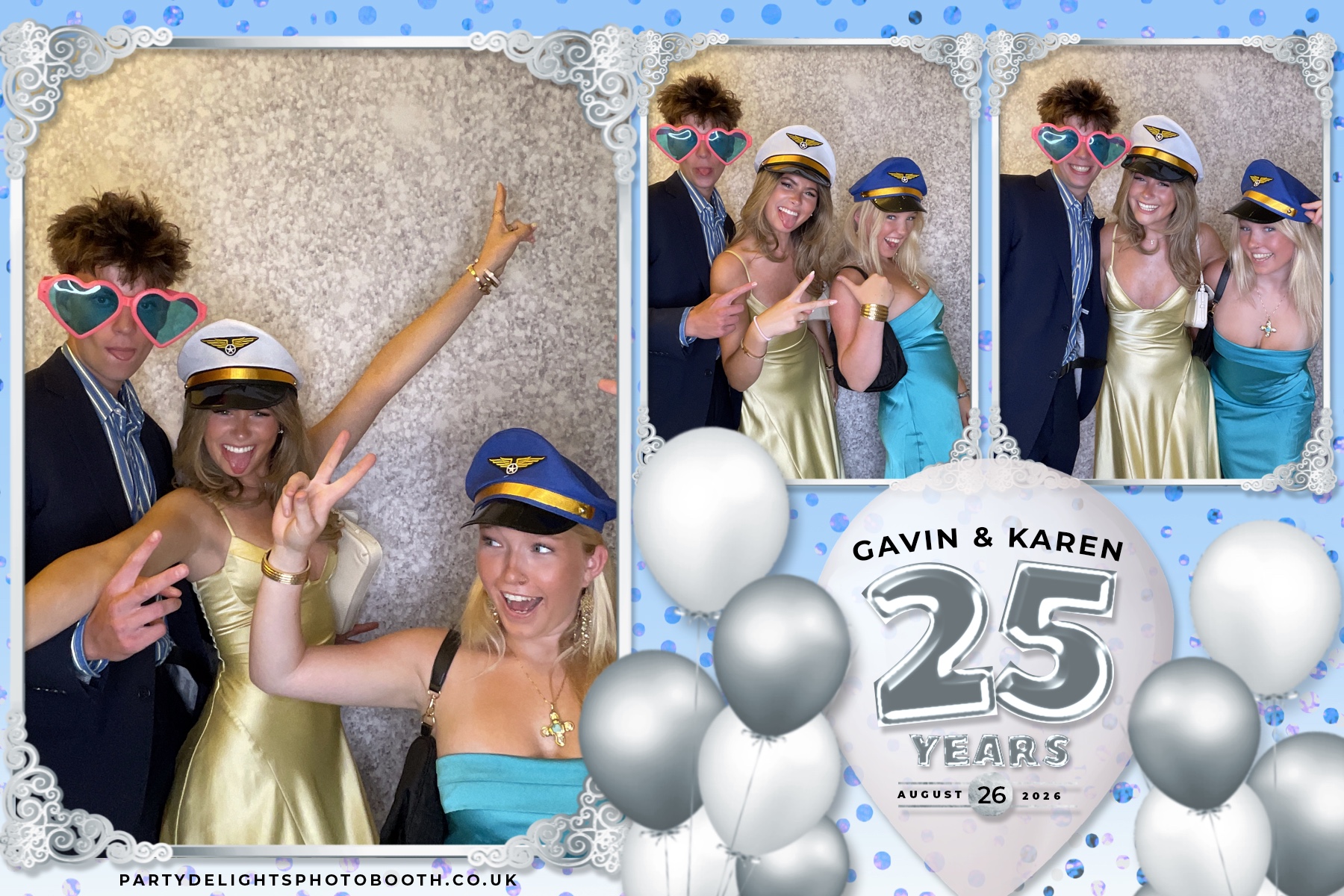 Wedding Anniversary - Karen and Gavin - Silver 25 Years | View more photos from the event at gallery.partydelightsphotobooth.co.uk/u/PartyDelightsPhotoBooth/Wedding-Anniversary-Karen-and-Gavin-Silver-25-Years